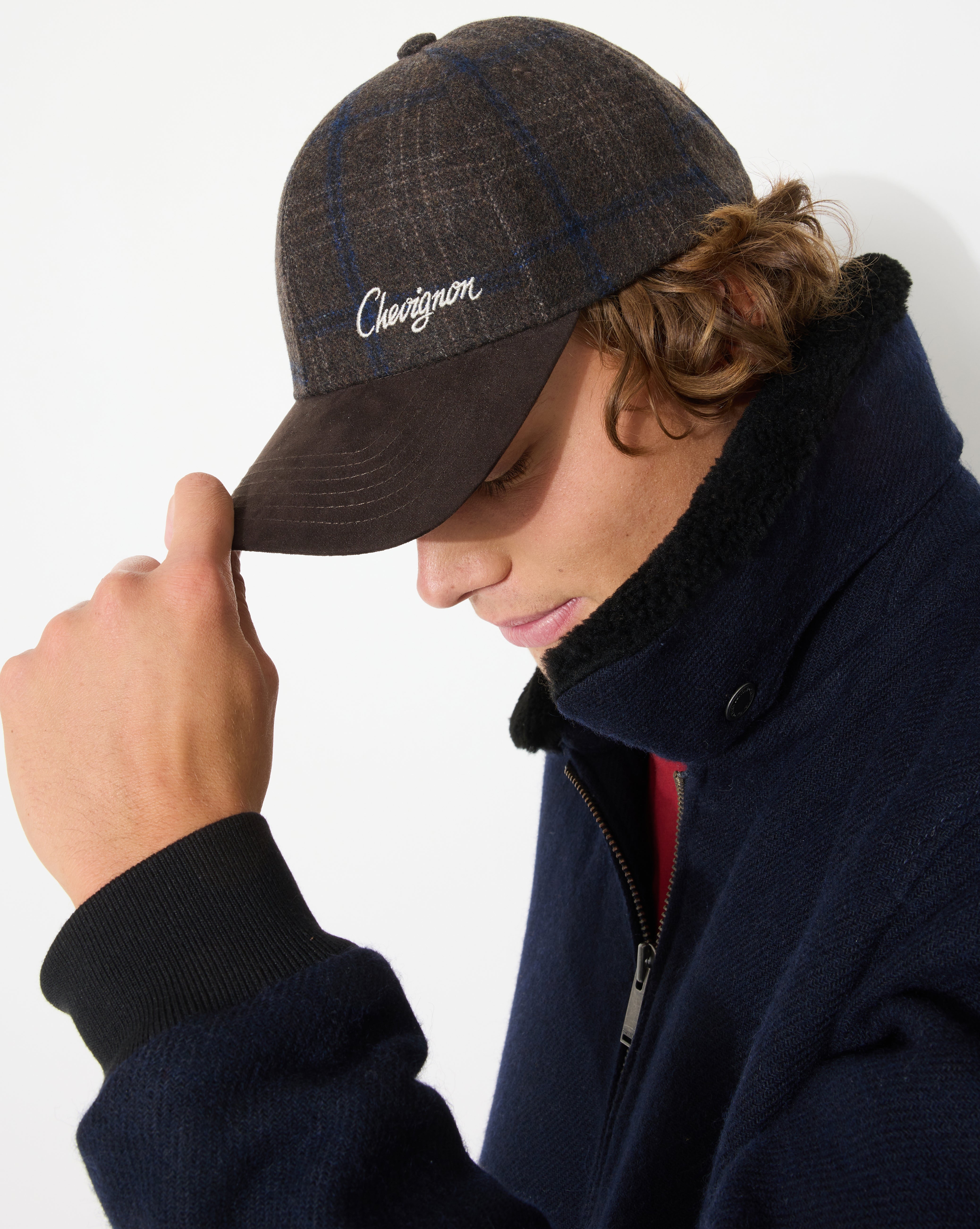 BROWN CHECKS CAP - Chevignon