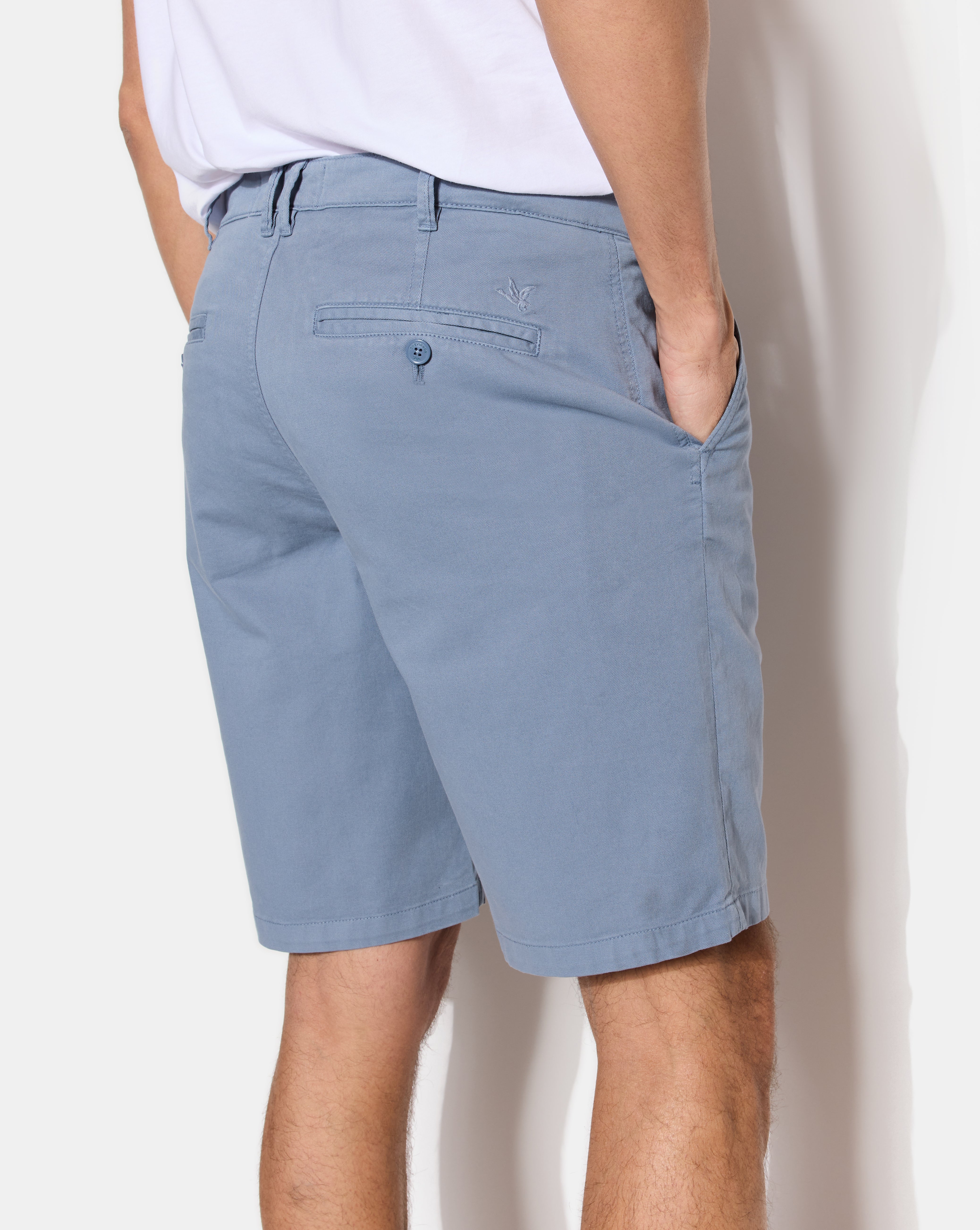 CHINO SHORT BLEU