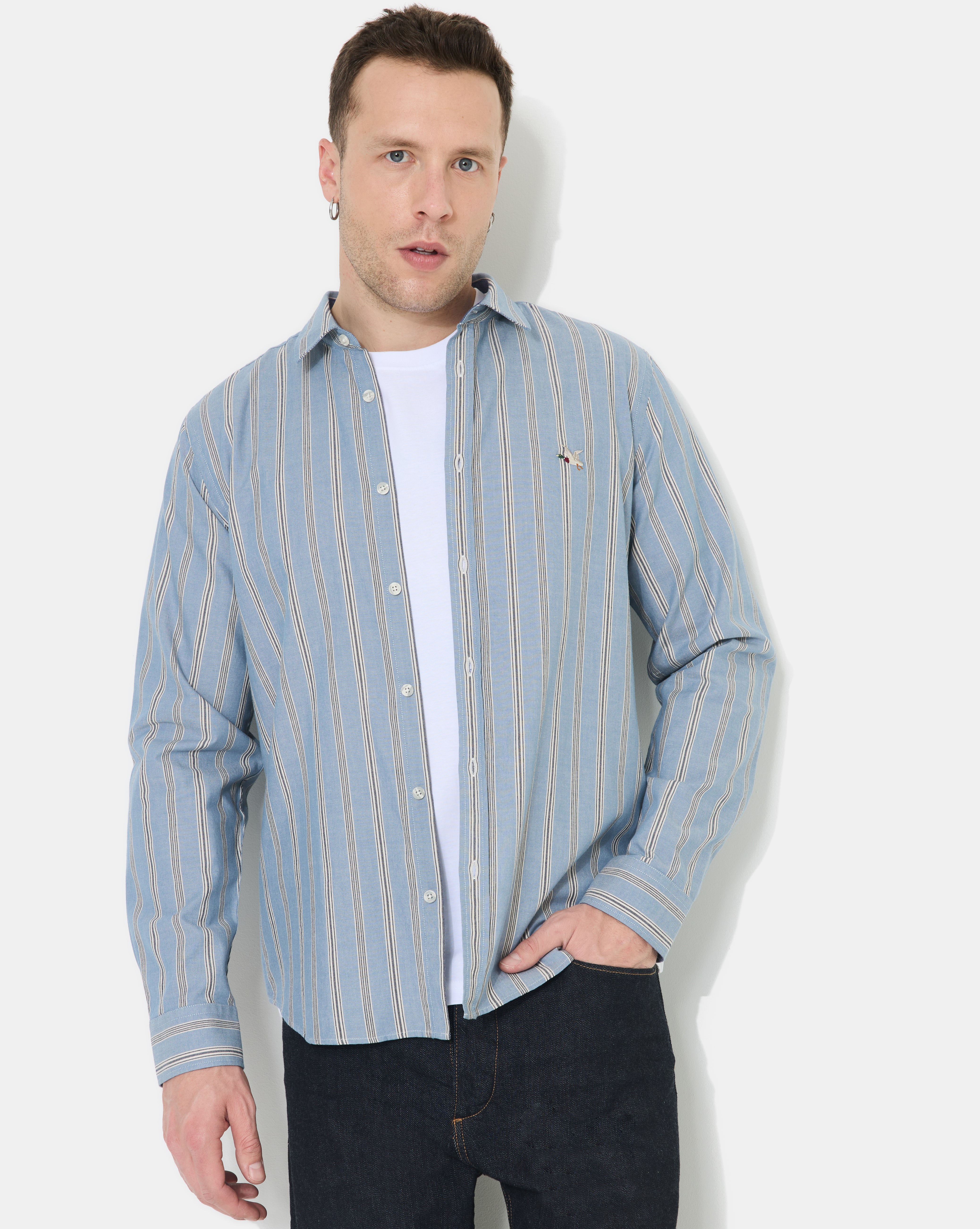 NAVY BLUE DAYE SHIRT