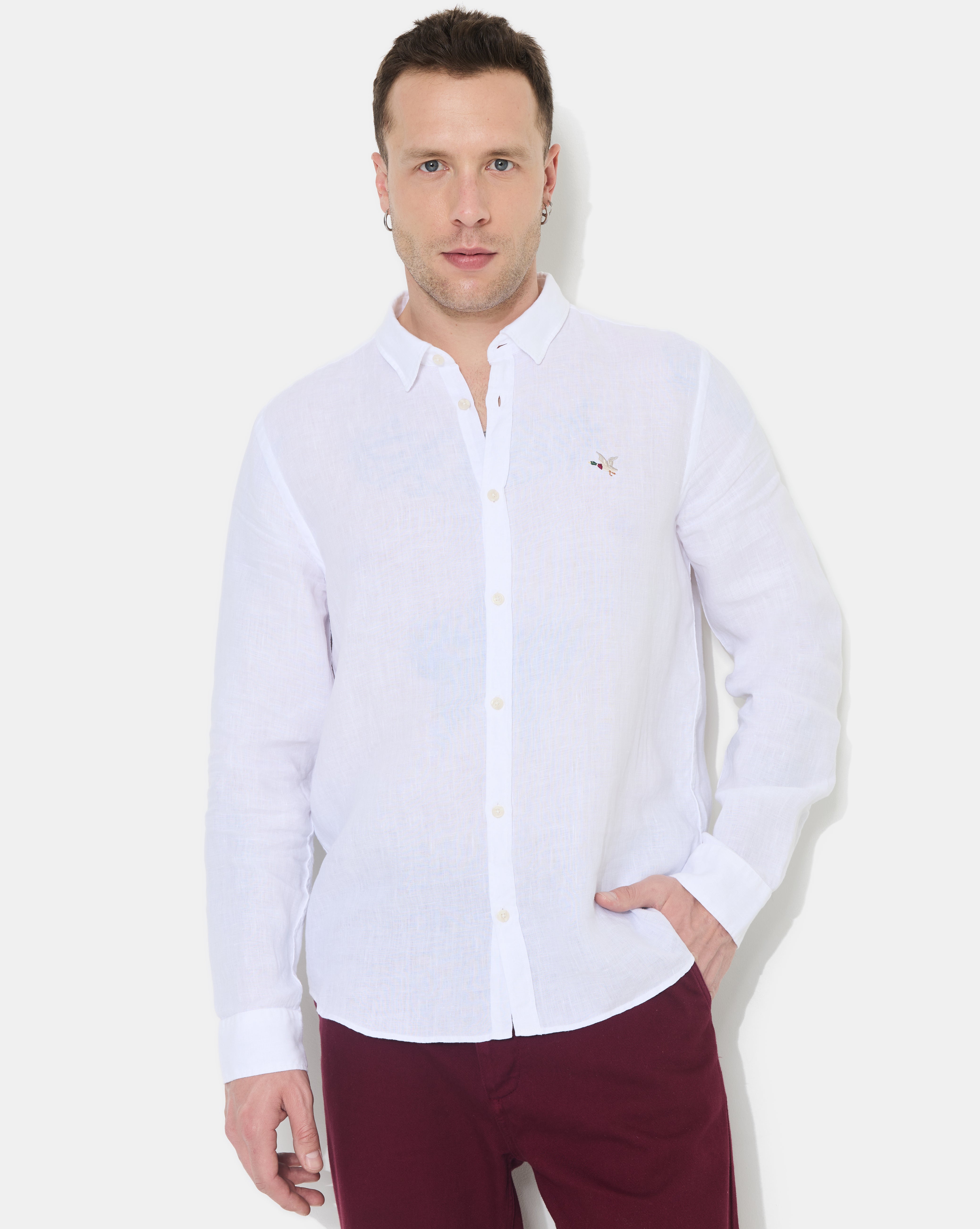 LINO SHIRT LS WHITE