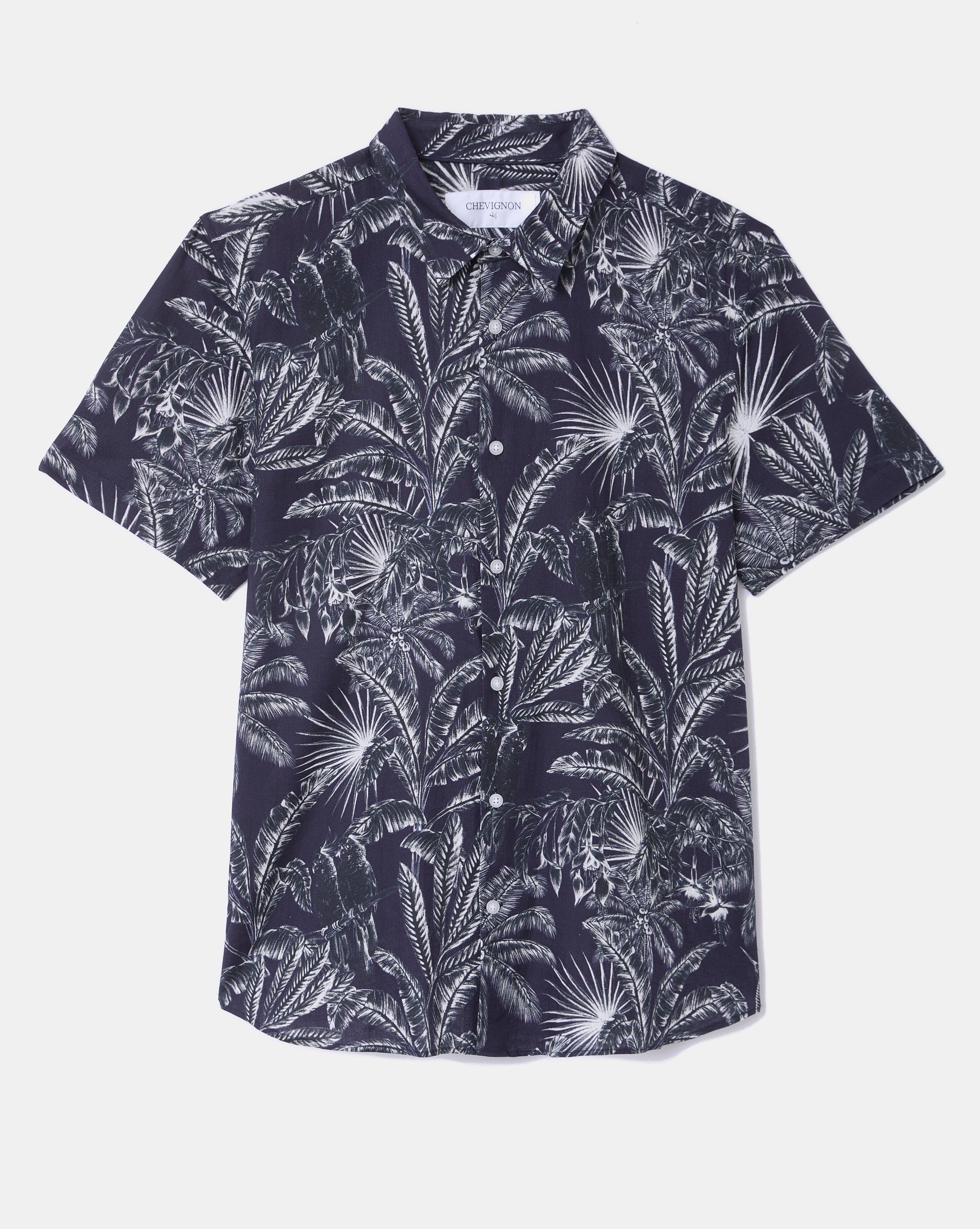 NAVY DOMINO SHIRT
