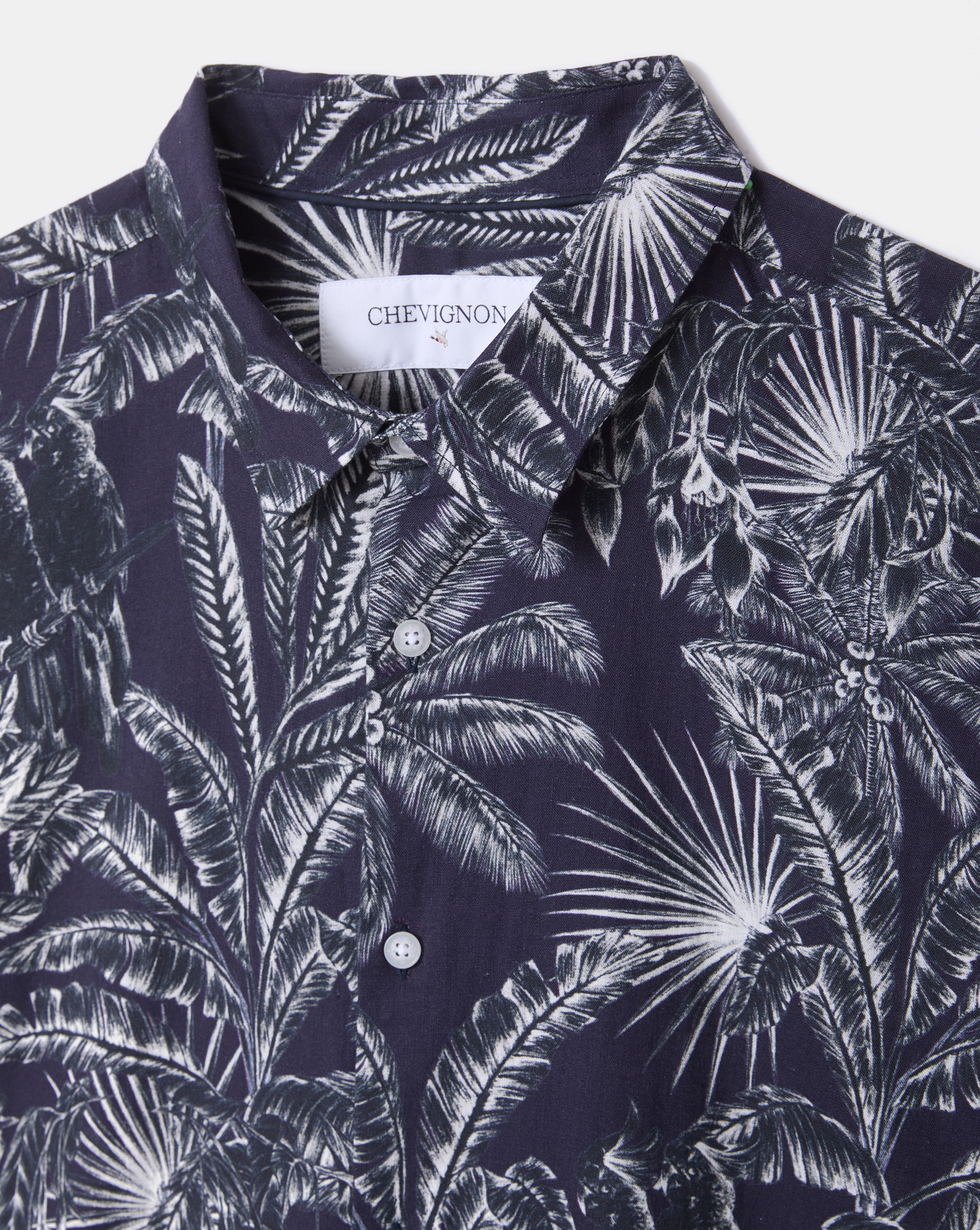 NAVY DOMINO SHIRT
