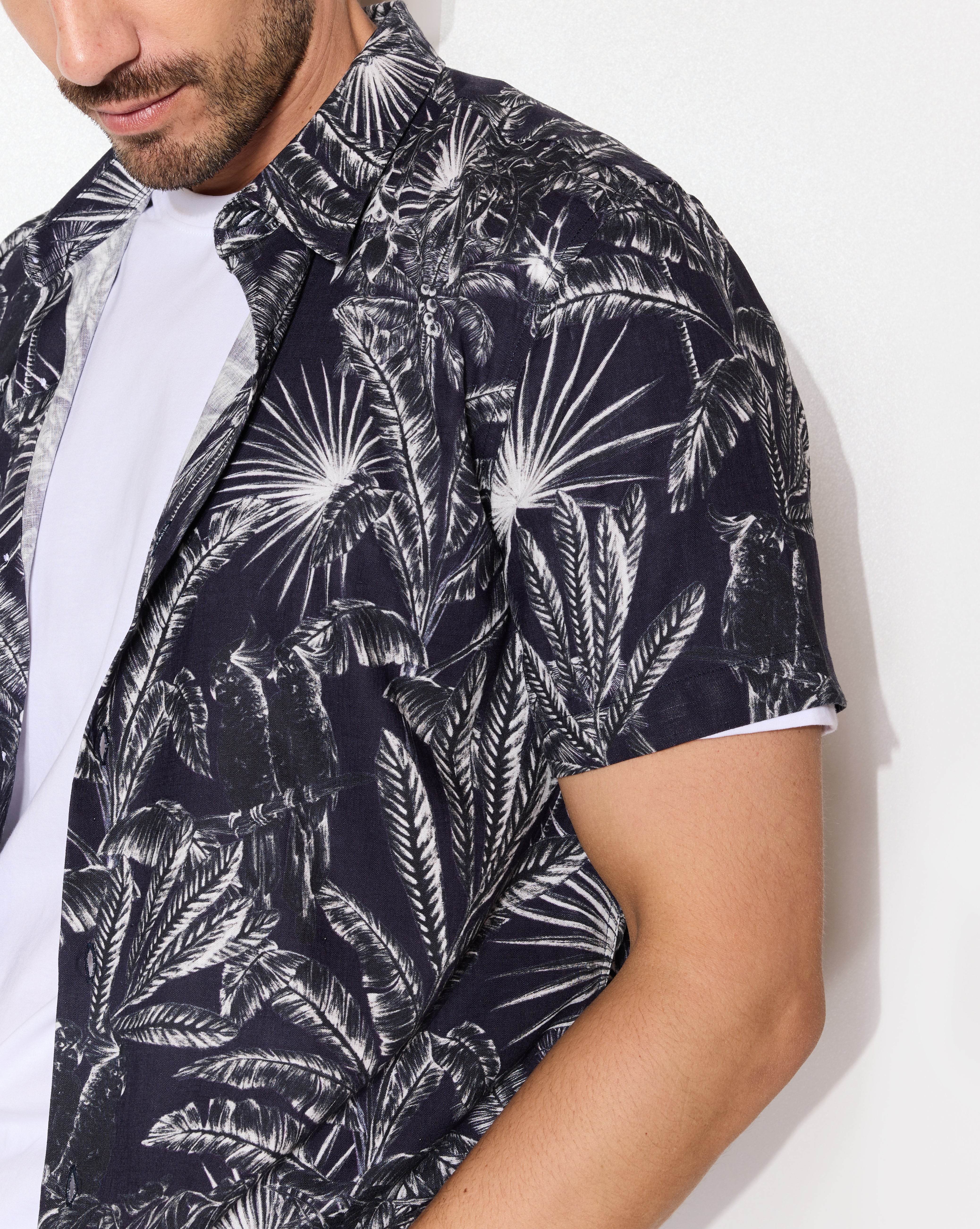 NAVY DOMINO SHIRT