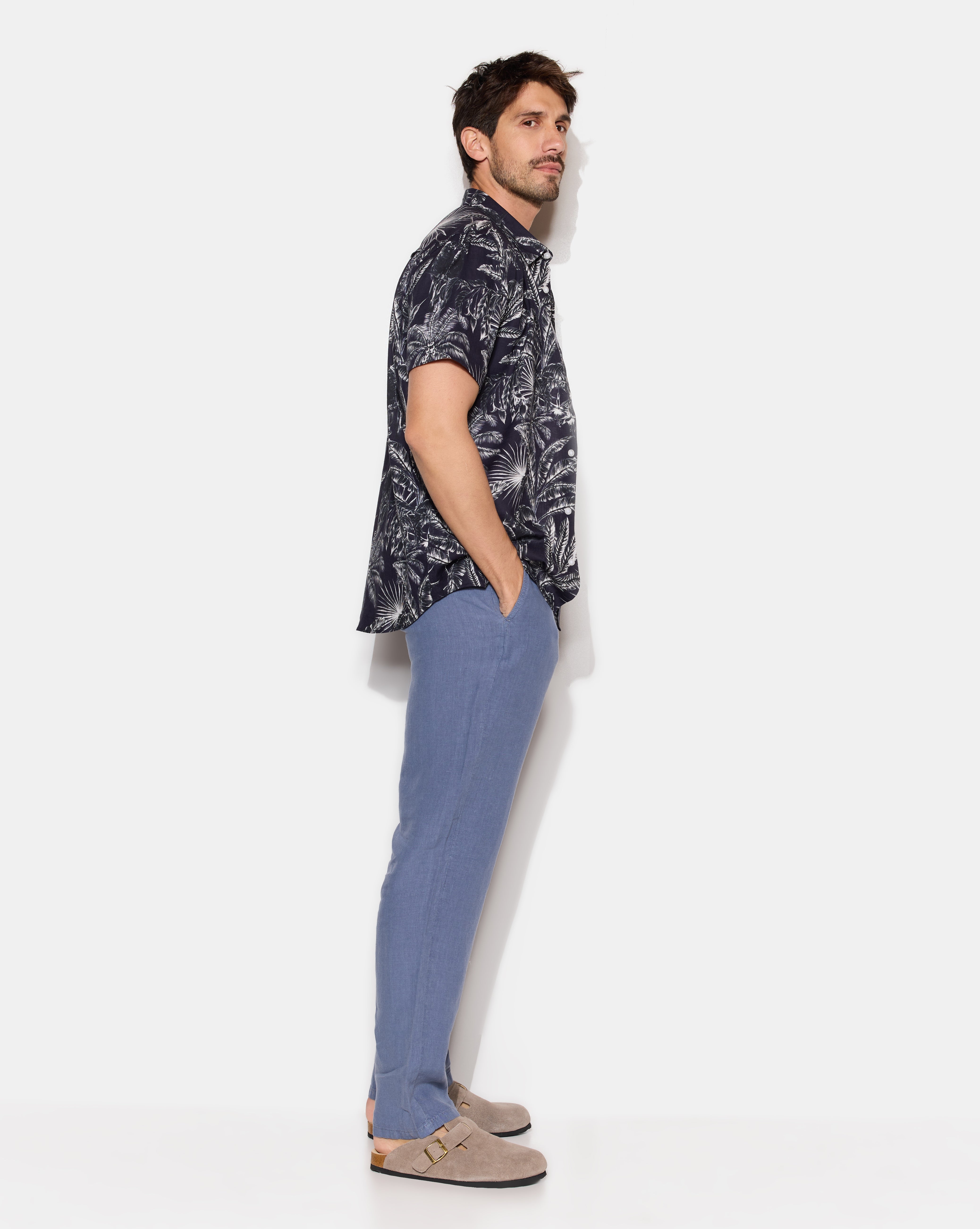 NAVY DOMINO SHIRT