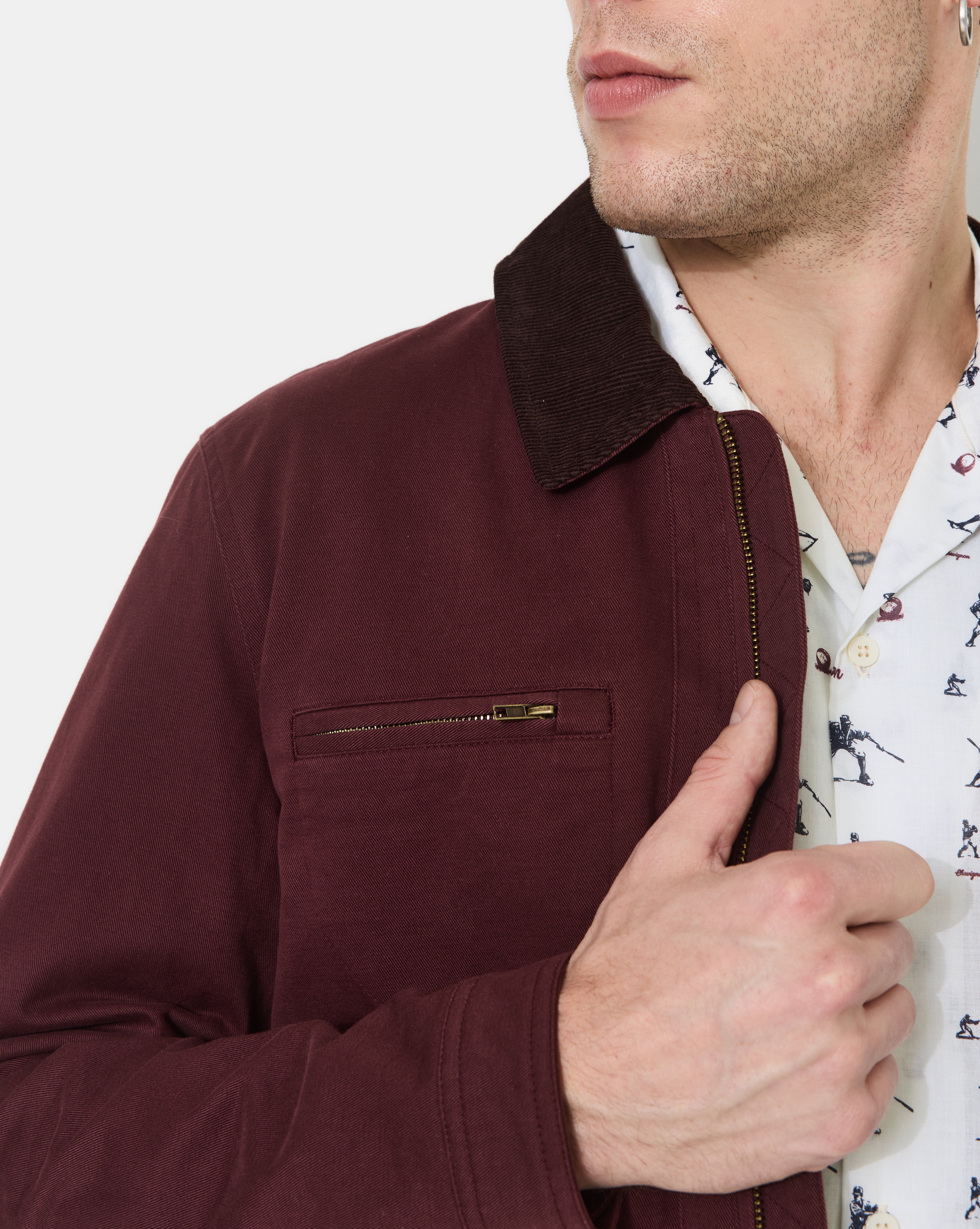 VESTE DALTON BURGUNDY