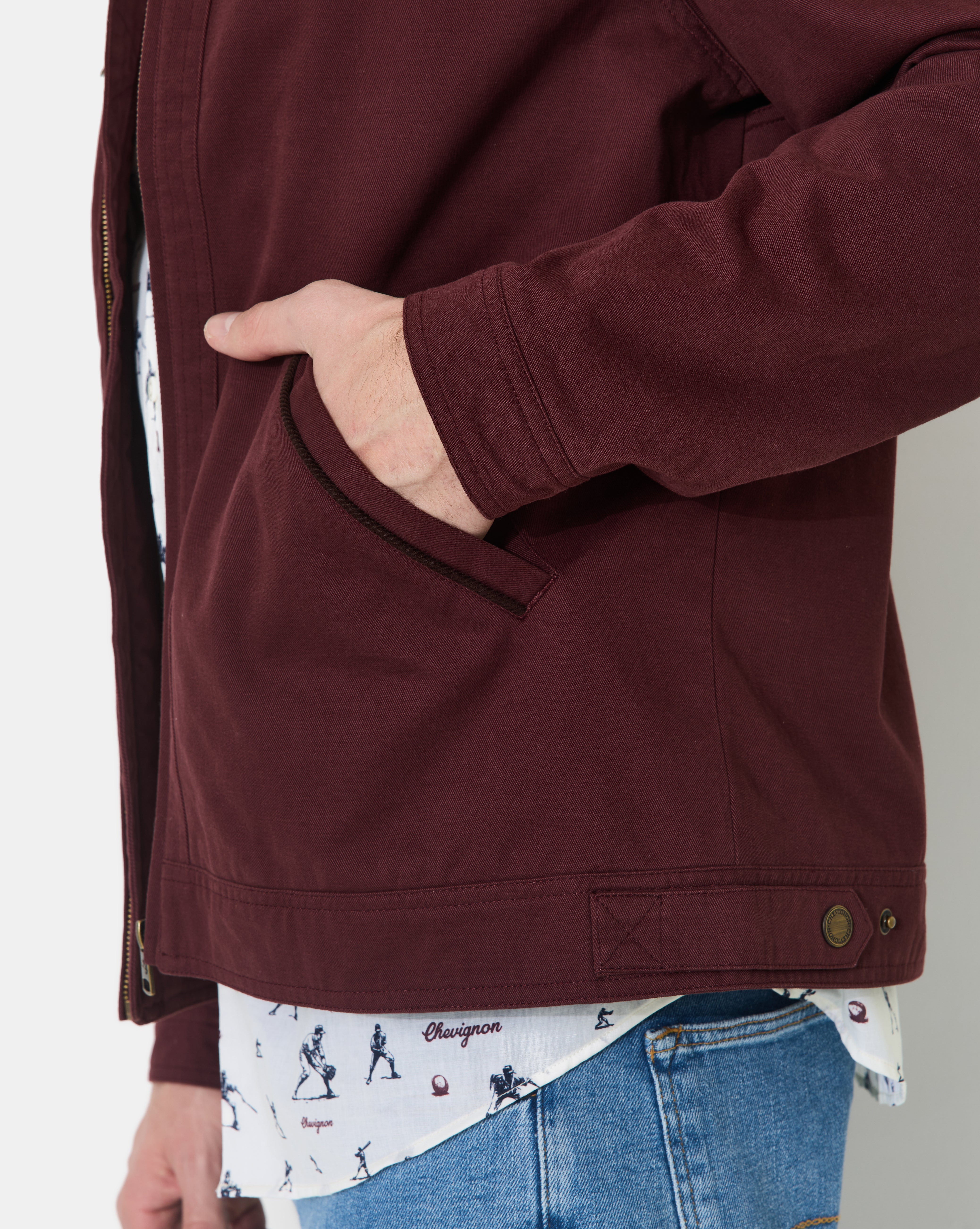VESTE DALTON BURGUNDY