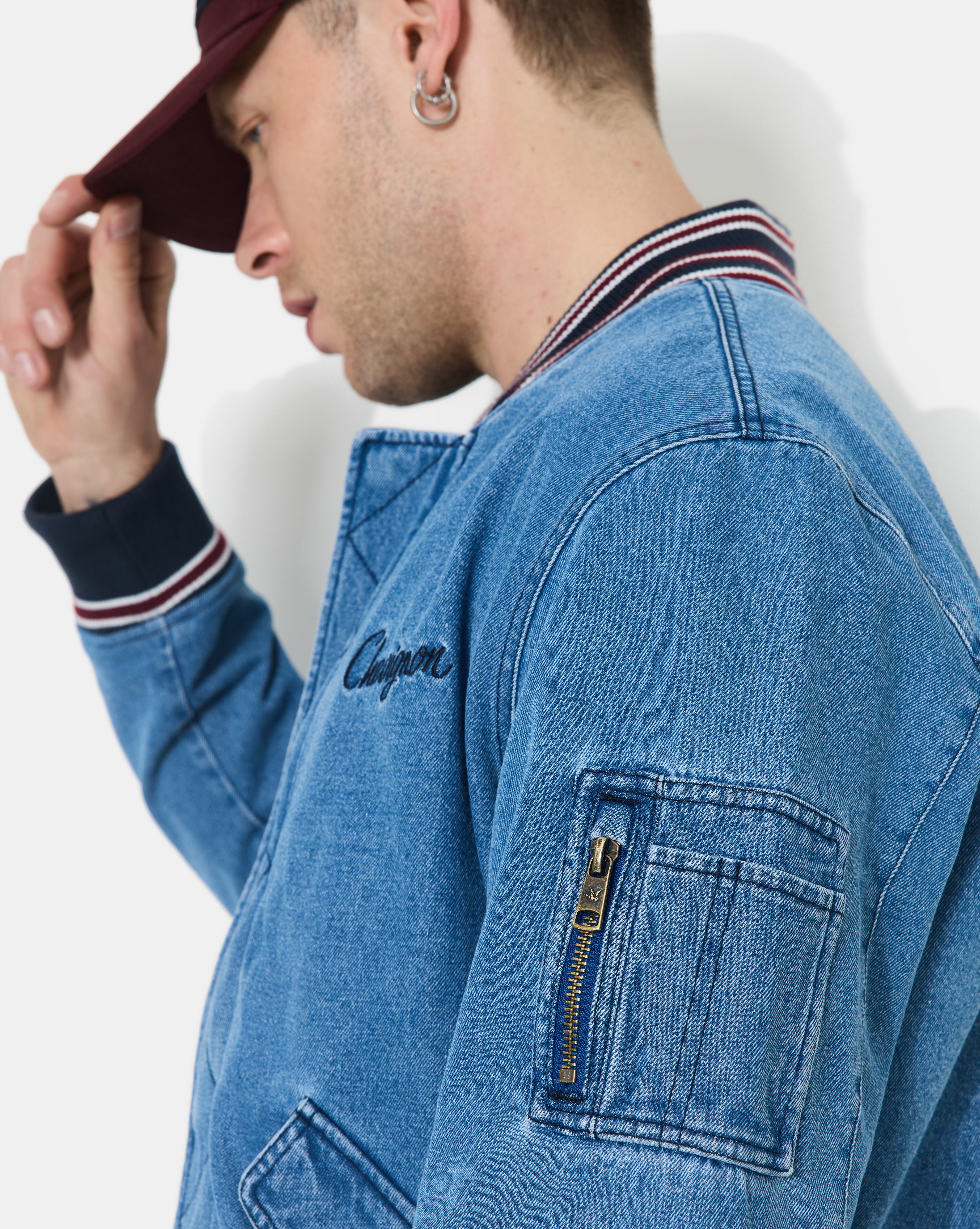 DRIFT DENIM JACKET BLUE DENIM - Chevignon