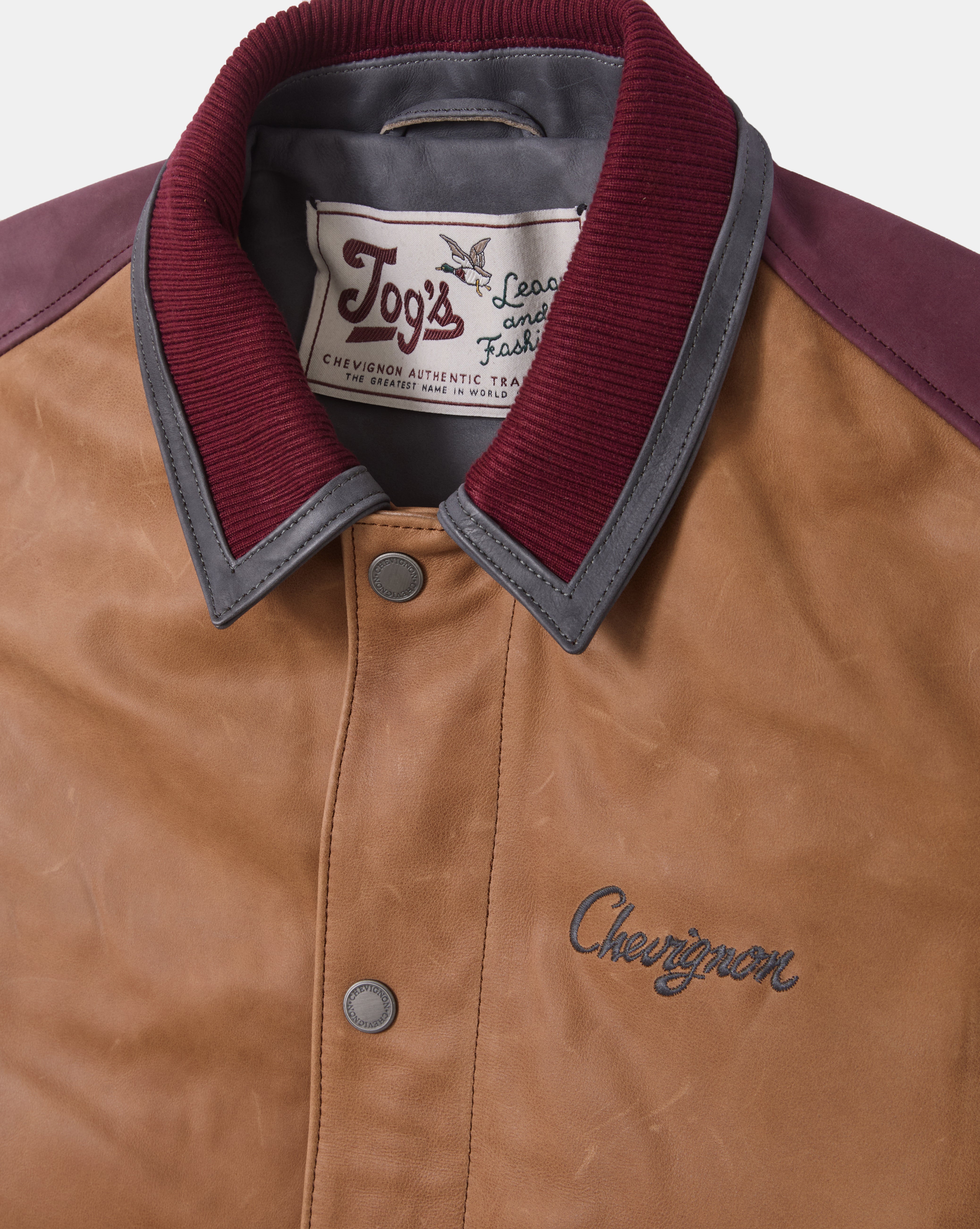 DEAREST BEIGE LEATHER JACKET - Chevignon