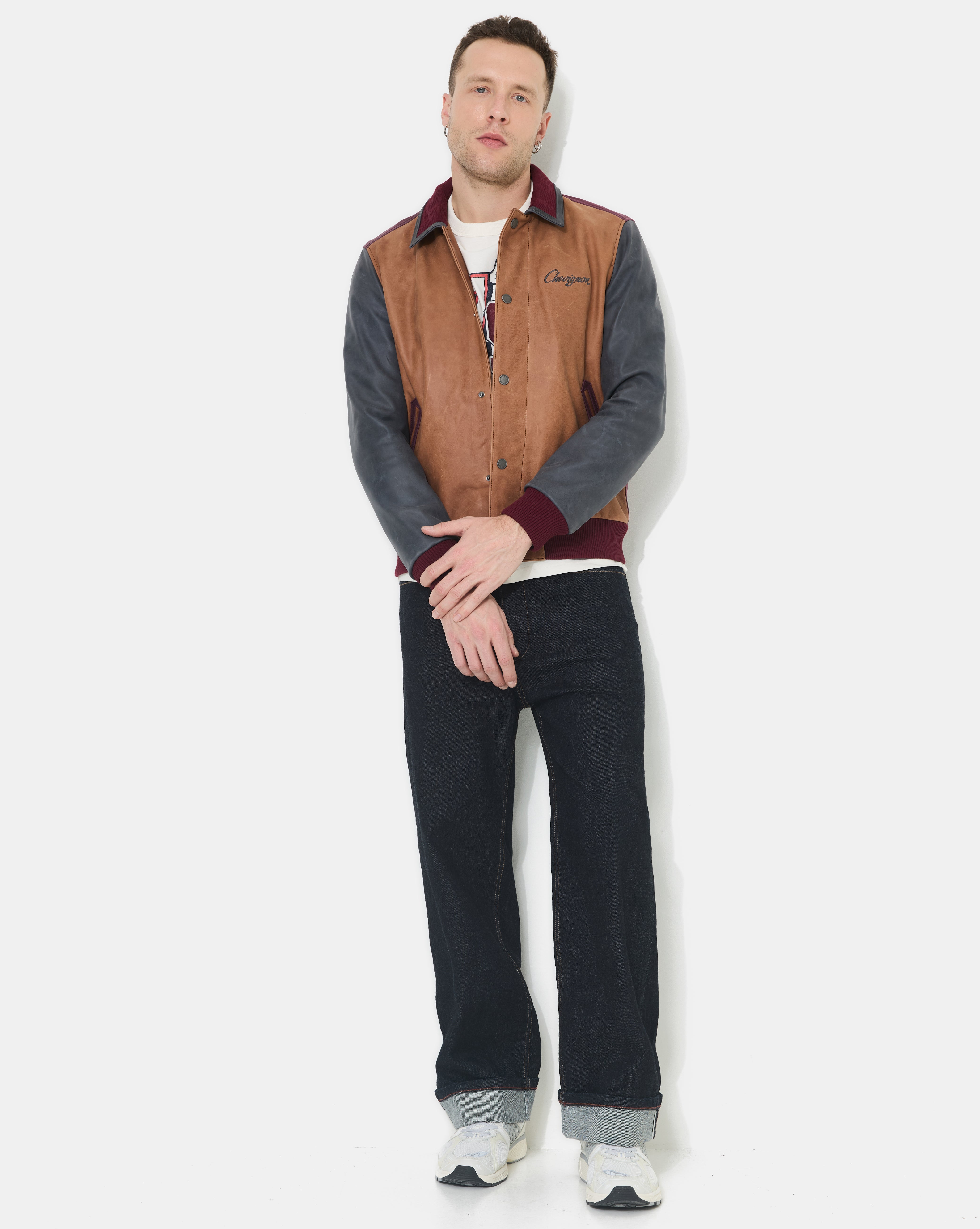 DEAREST BEIGE LEATHER JACKET - Chevignon
