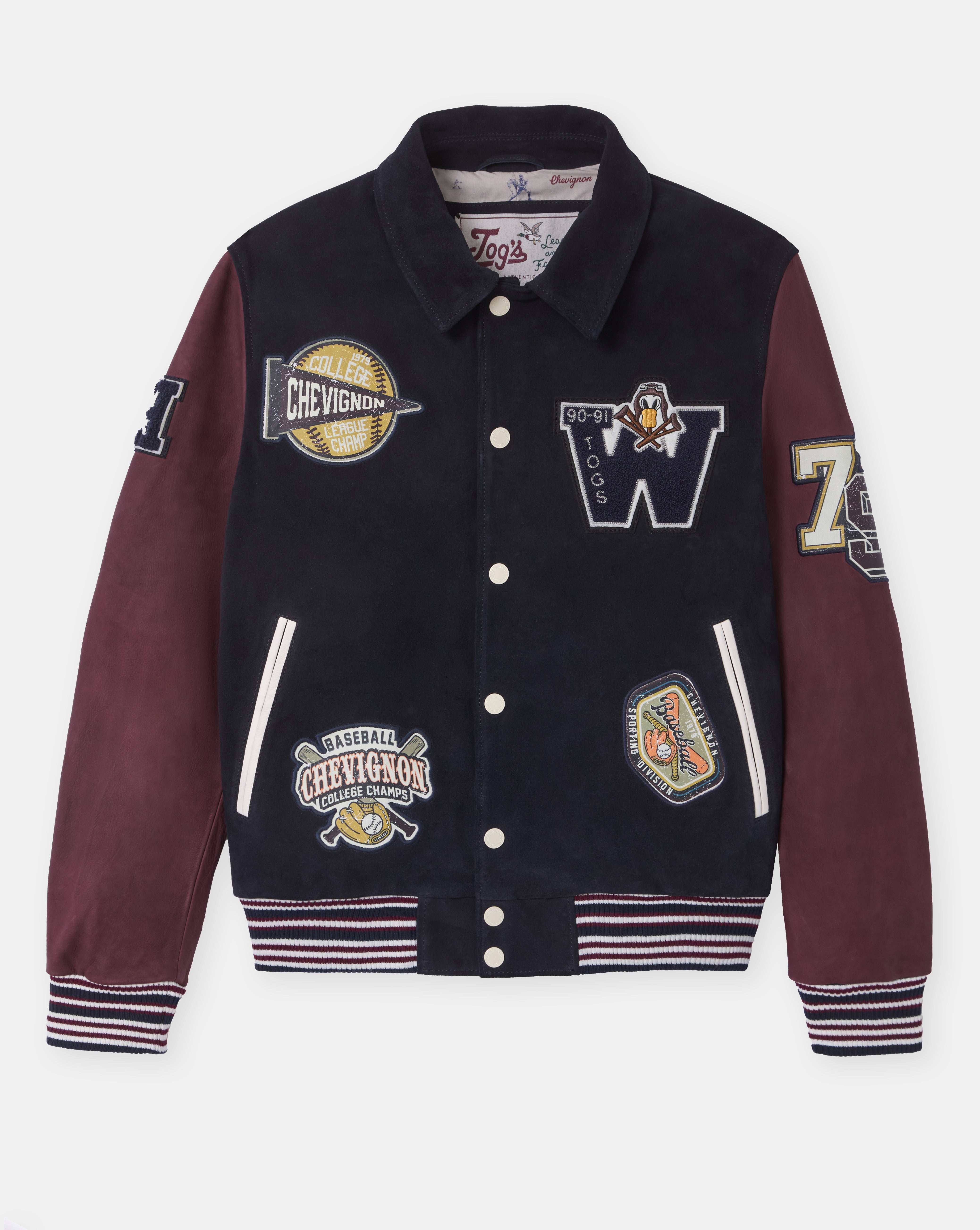 TEDDY EN CUIR DON BLEU MARINE