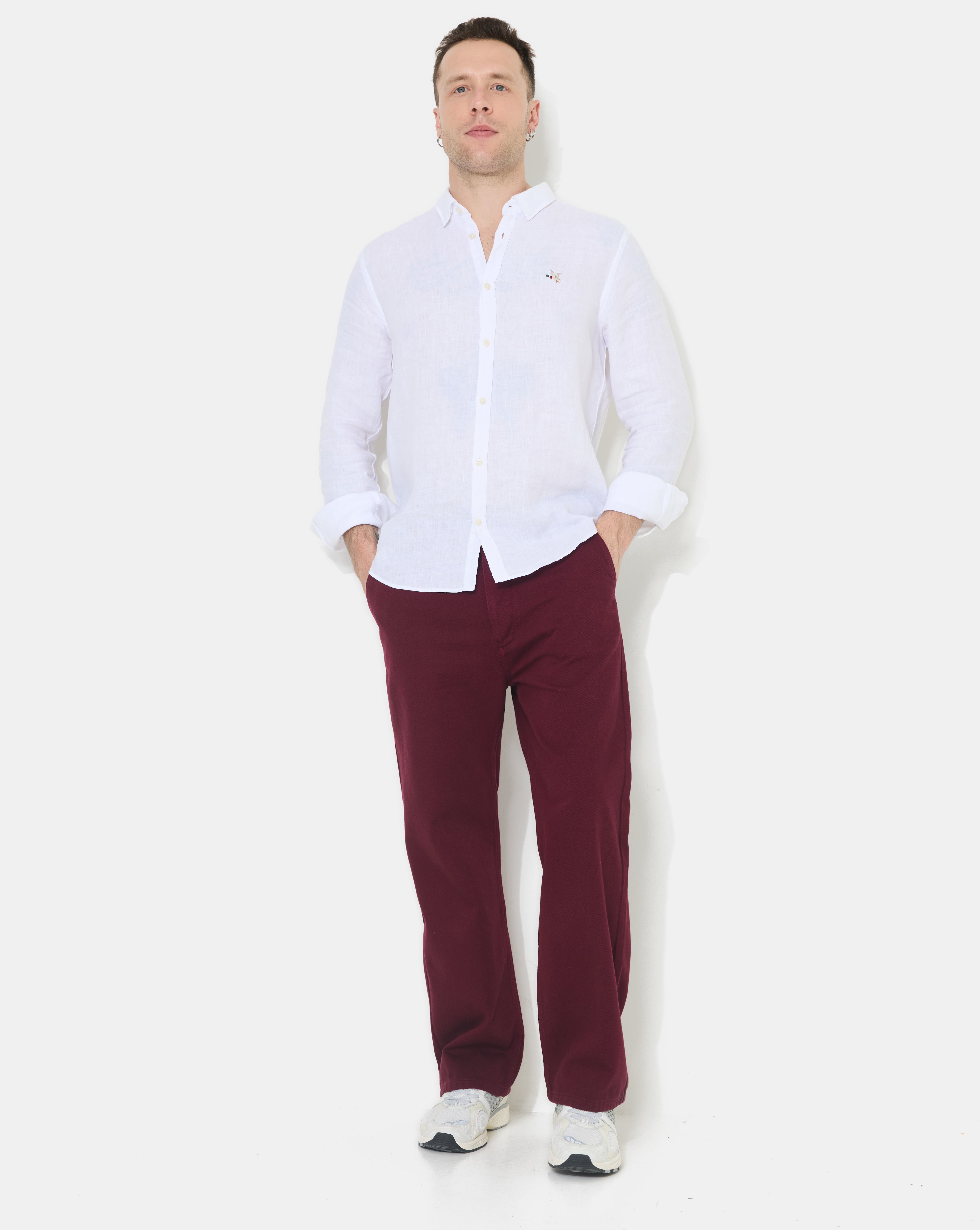 PANTALON DRAKE BURGUNDY