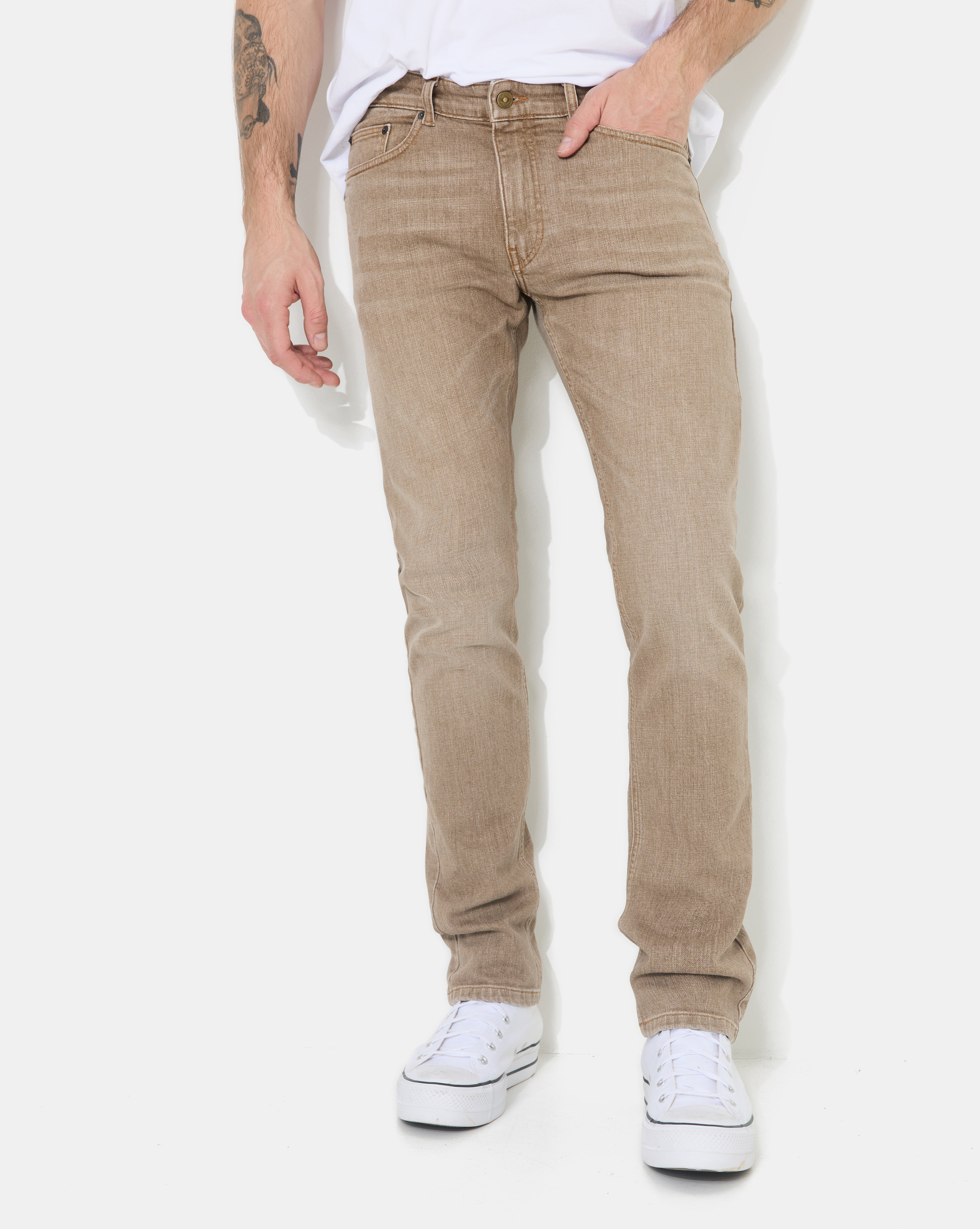 JEAN DENIM STRAIGHT BEIGE