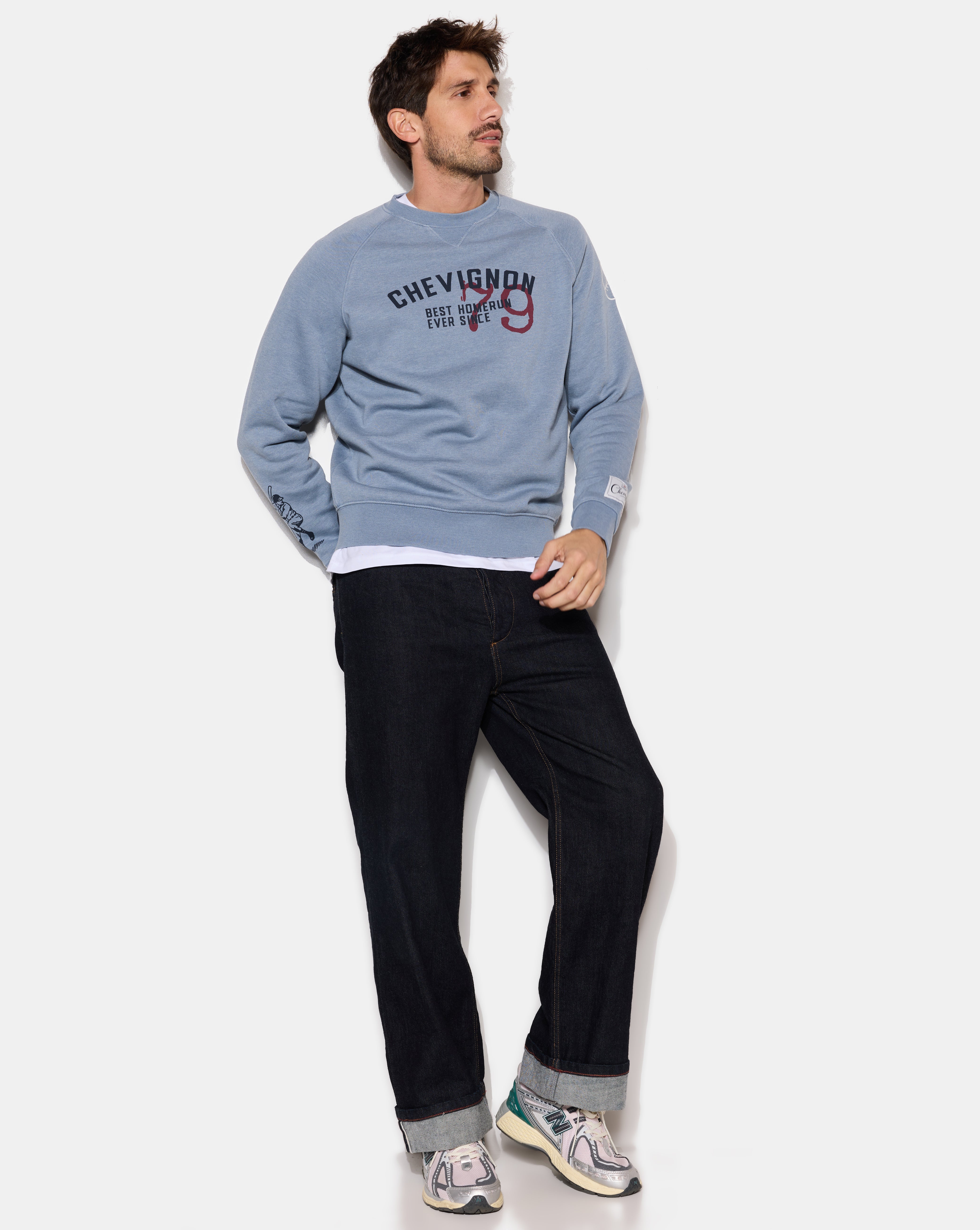 SWEATSHIRT DERBY BLEU