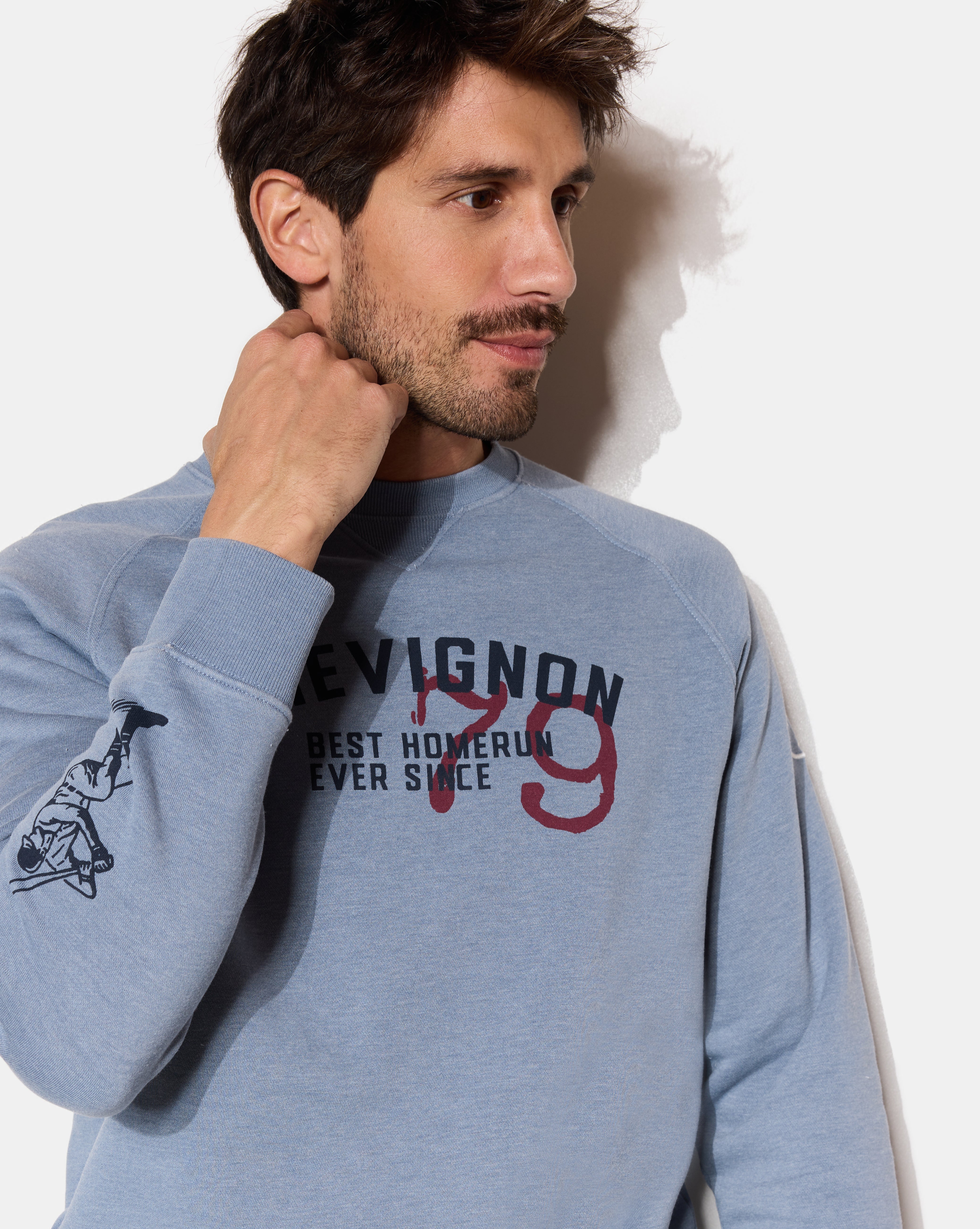 SWEATSHIRT DERBY BLEU