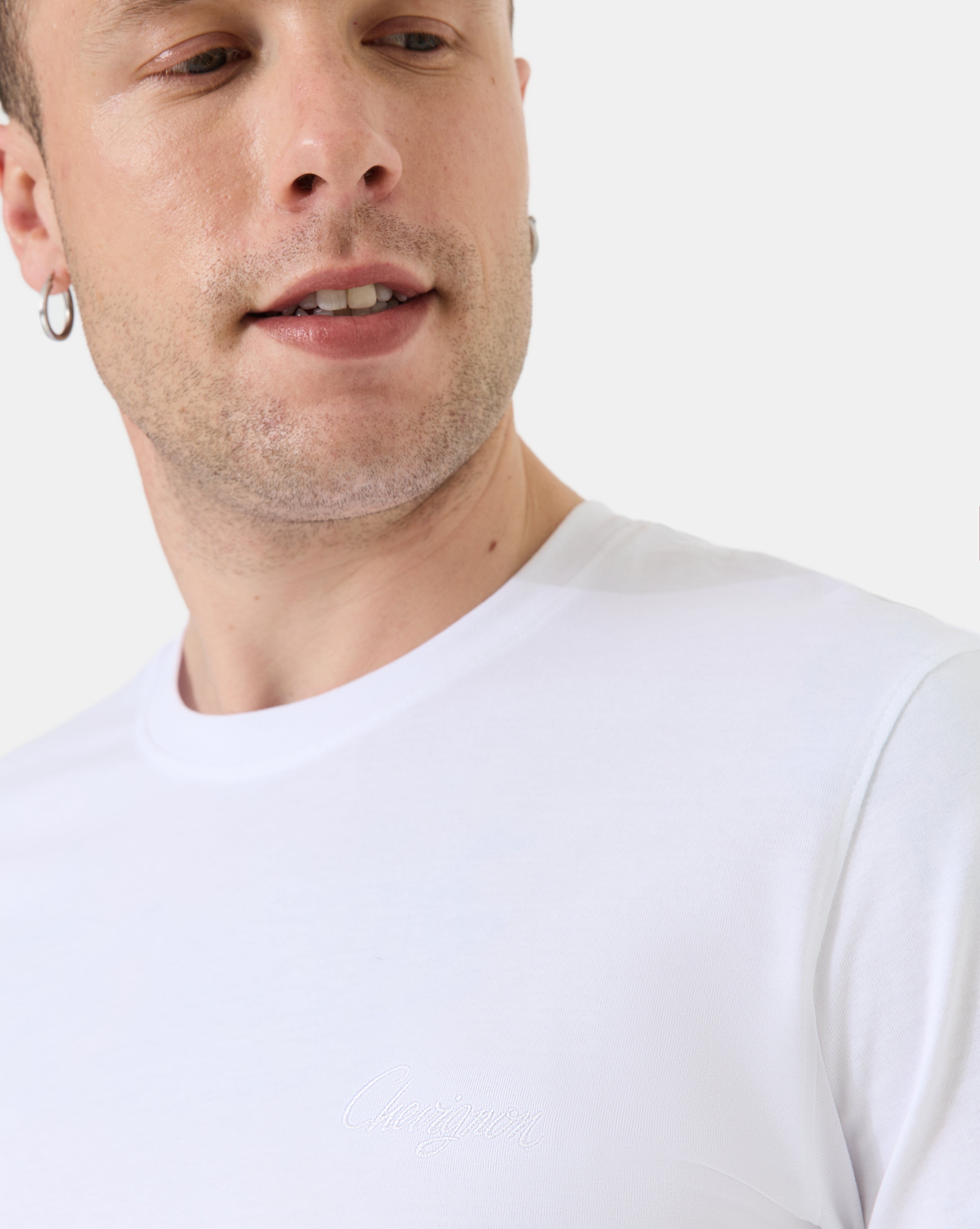 T-SHIRT TEE CUSTOM BLANC