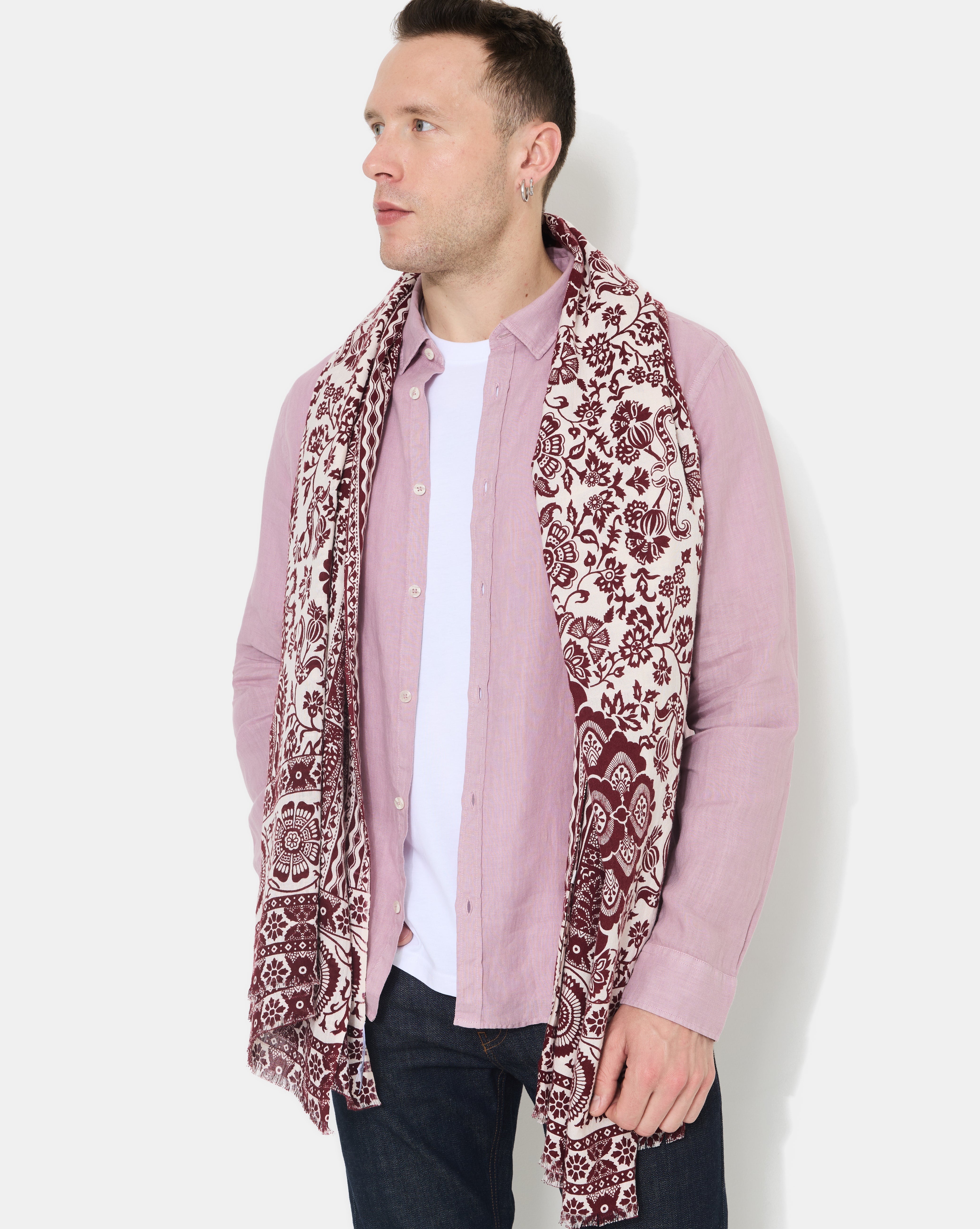 FOULARD DIOGO BURGUNDY