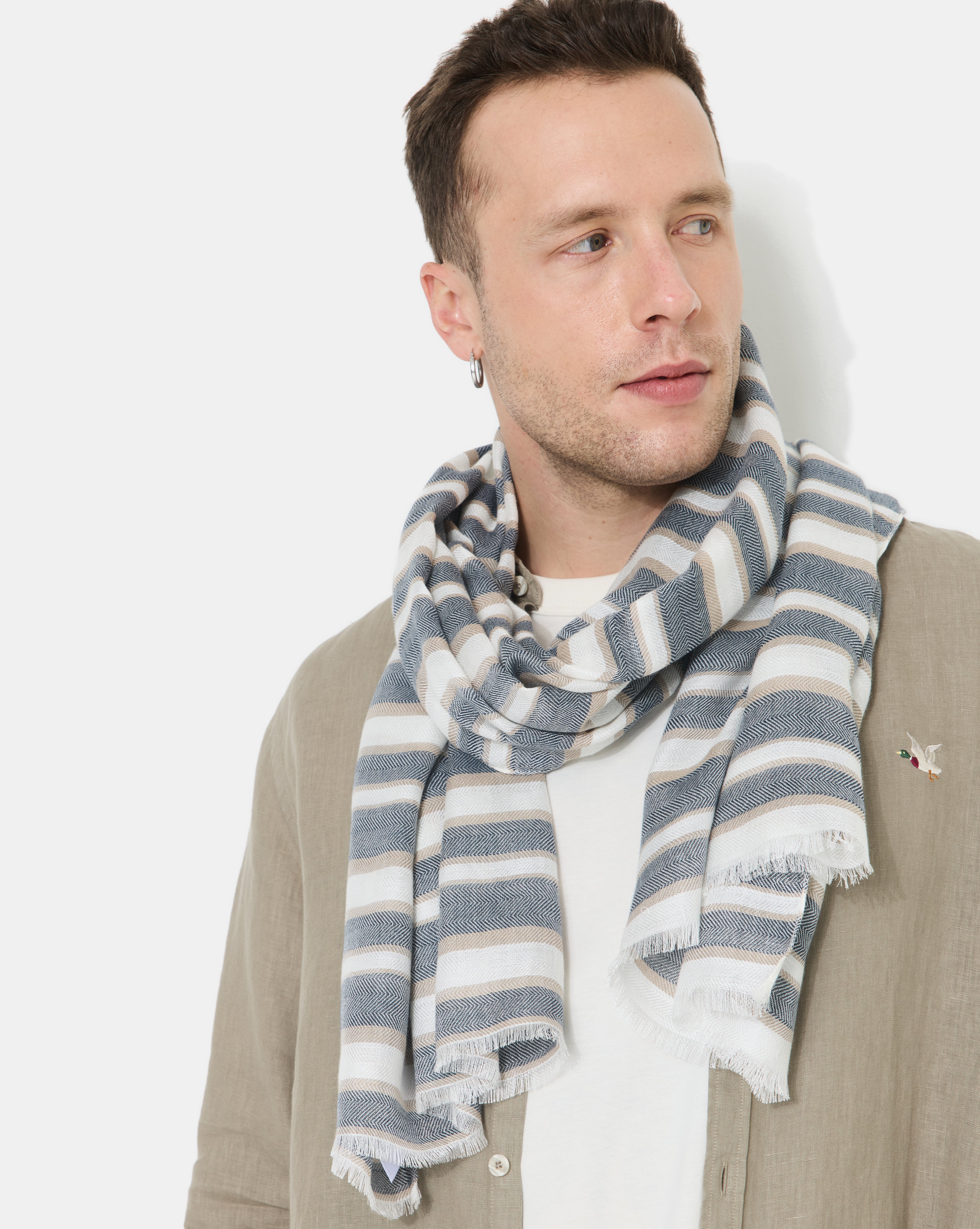 FOULARD DRAGO BLEU MARINE