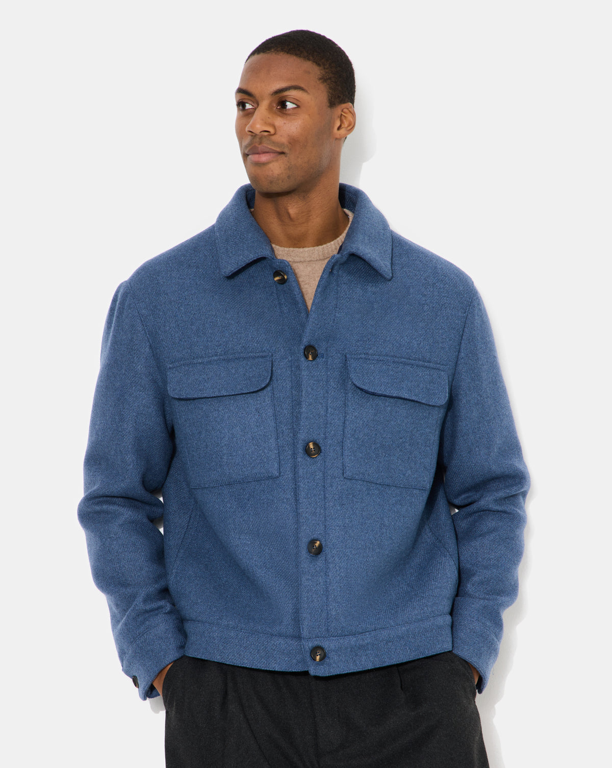 ELY NEW BLUE WOOL JACKET