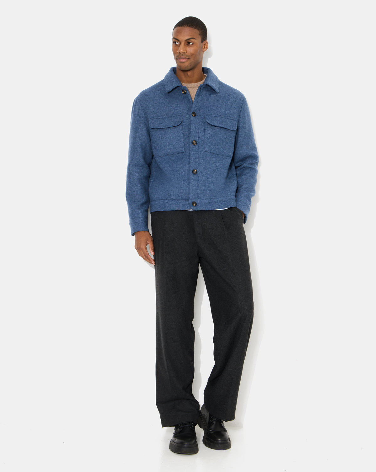 ELY NEW BLUE WOOL JACKET