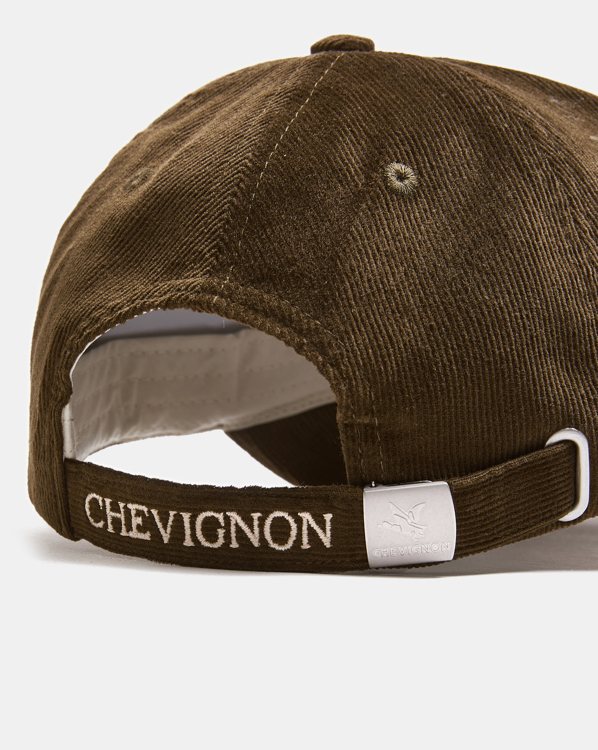 CASQUETTE EN VELOURS ELVET KAKI