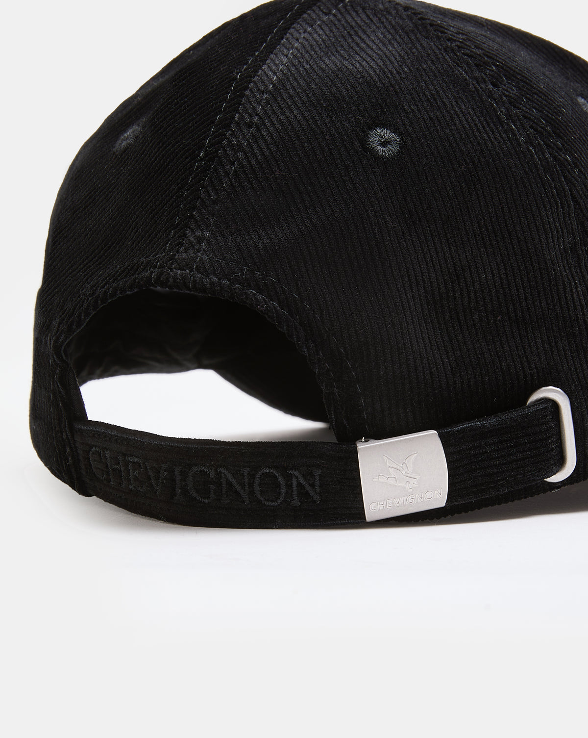 CASQUETTE EN VELOURS ELVET NOIR