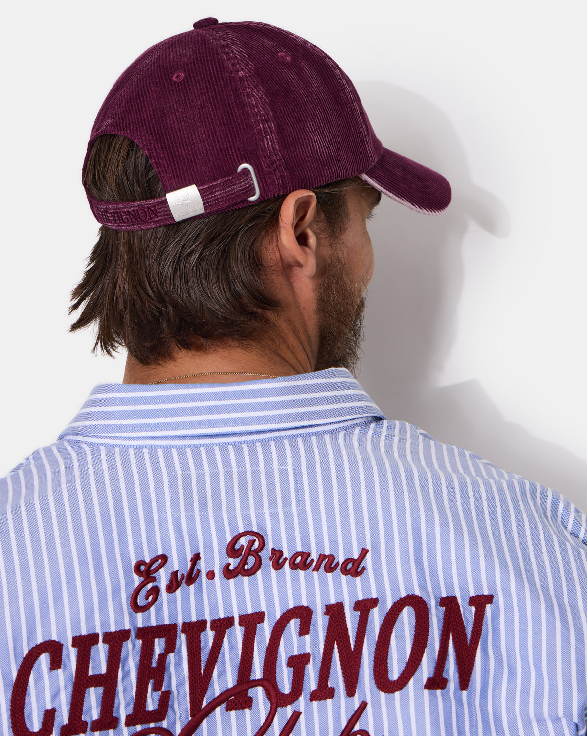 CASQUETTE EN VELOURS DÉLAVÉ ELVET WASHED BURGUNDY