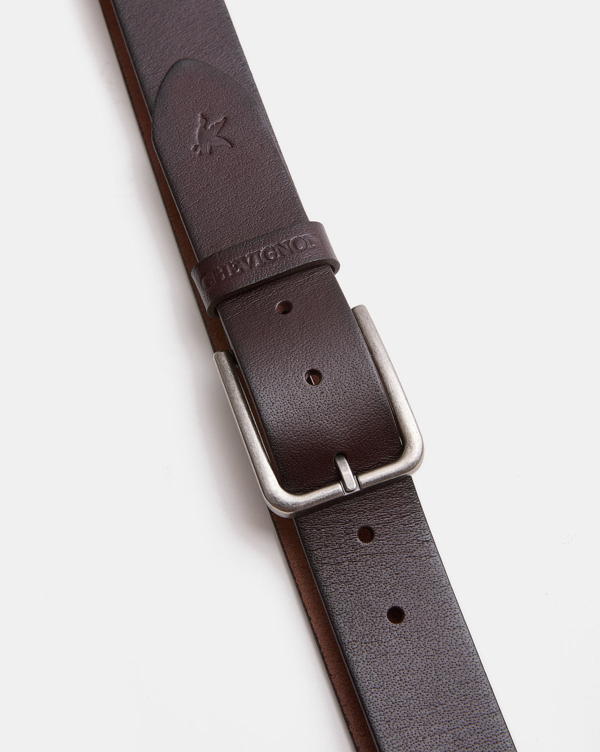 CEINTURE EN CUIR BUFFALO BELT MARRON