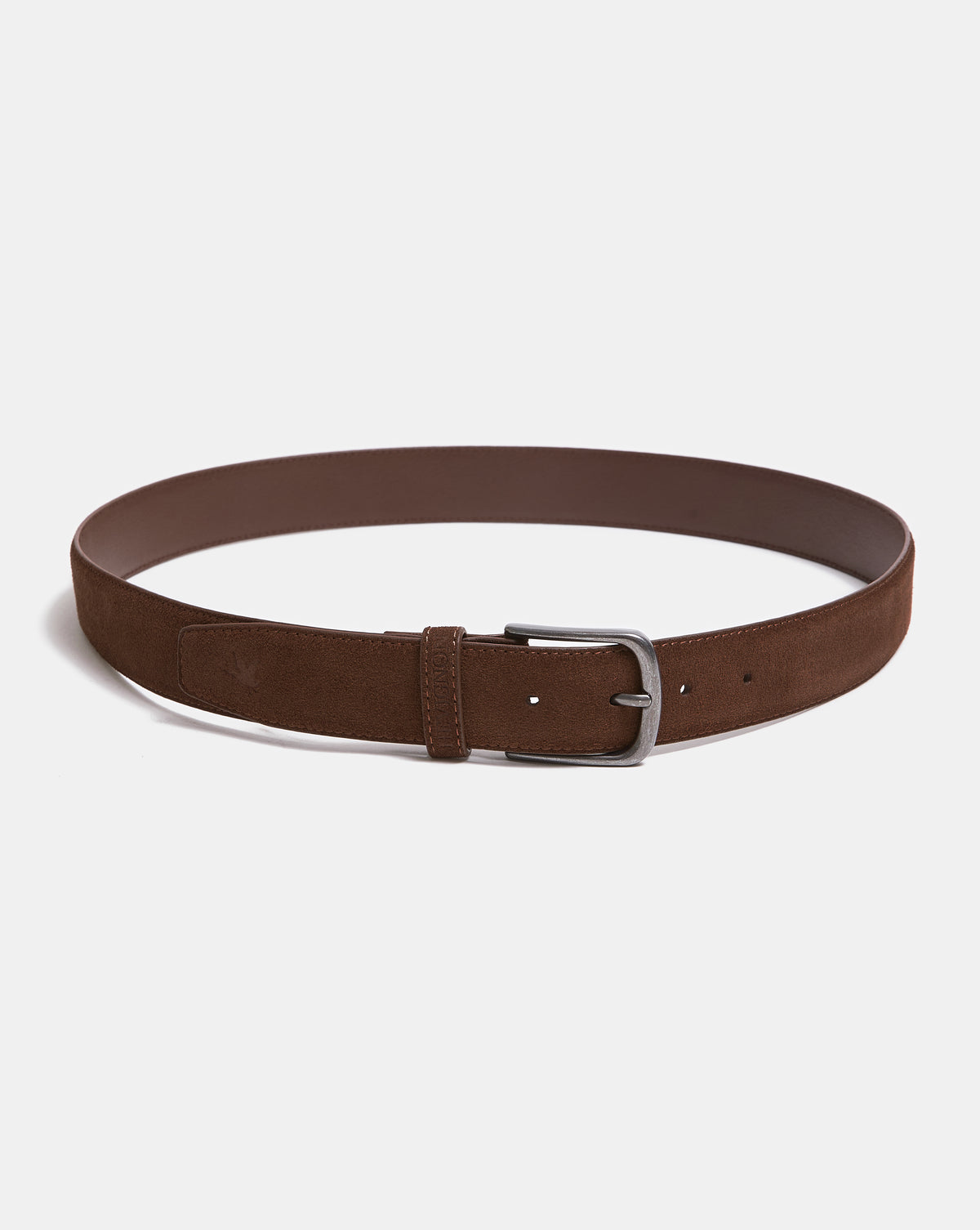 CEINTURE EN CUIR SUÉDÉ EQUINOX MARRON