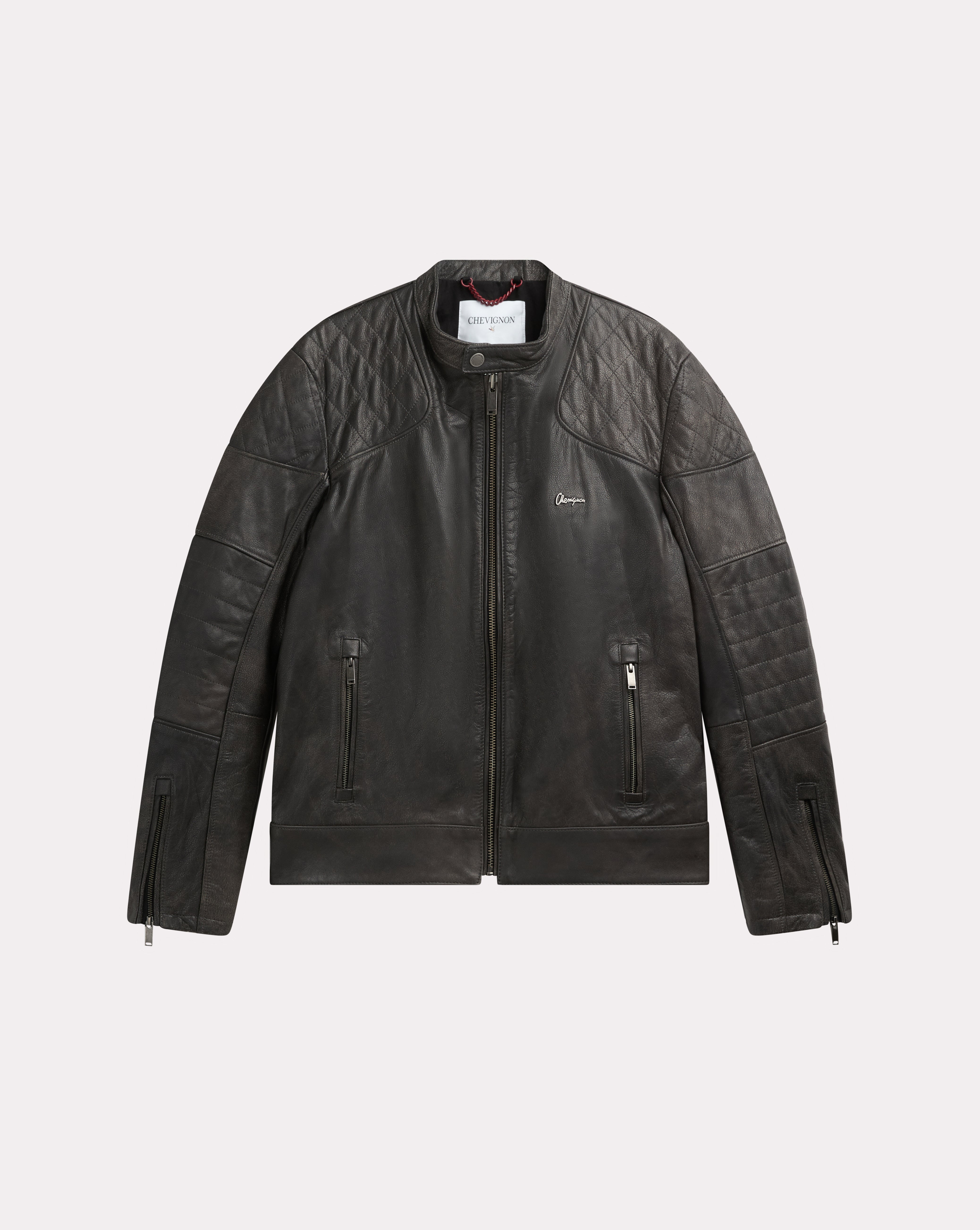 NEW GREY BIKER JACKET