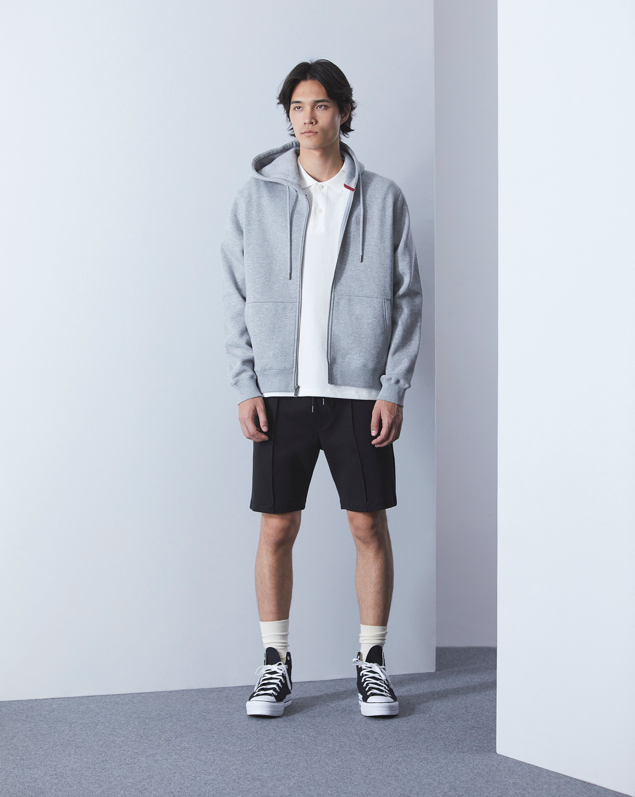 SWEATSHIRT CITY HOOD BASIC GRIS