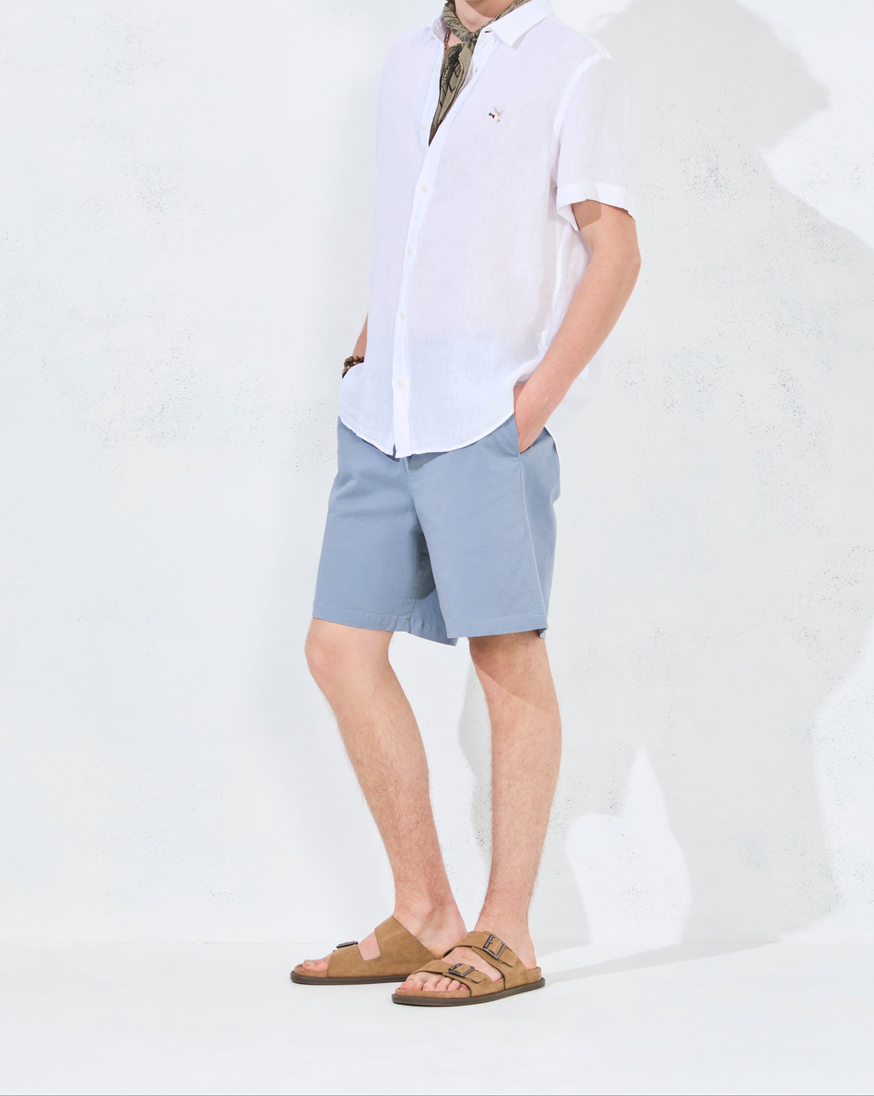 CHEMISE ORLANDO EN LIN BLANC