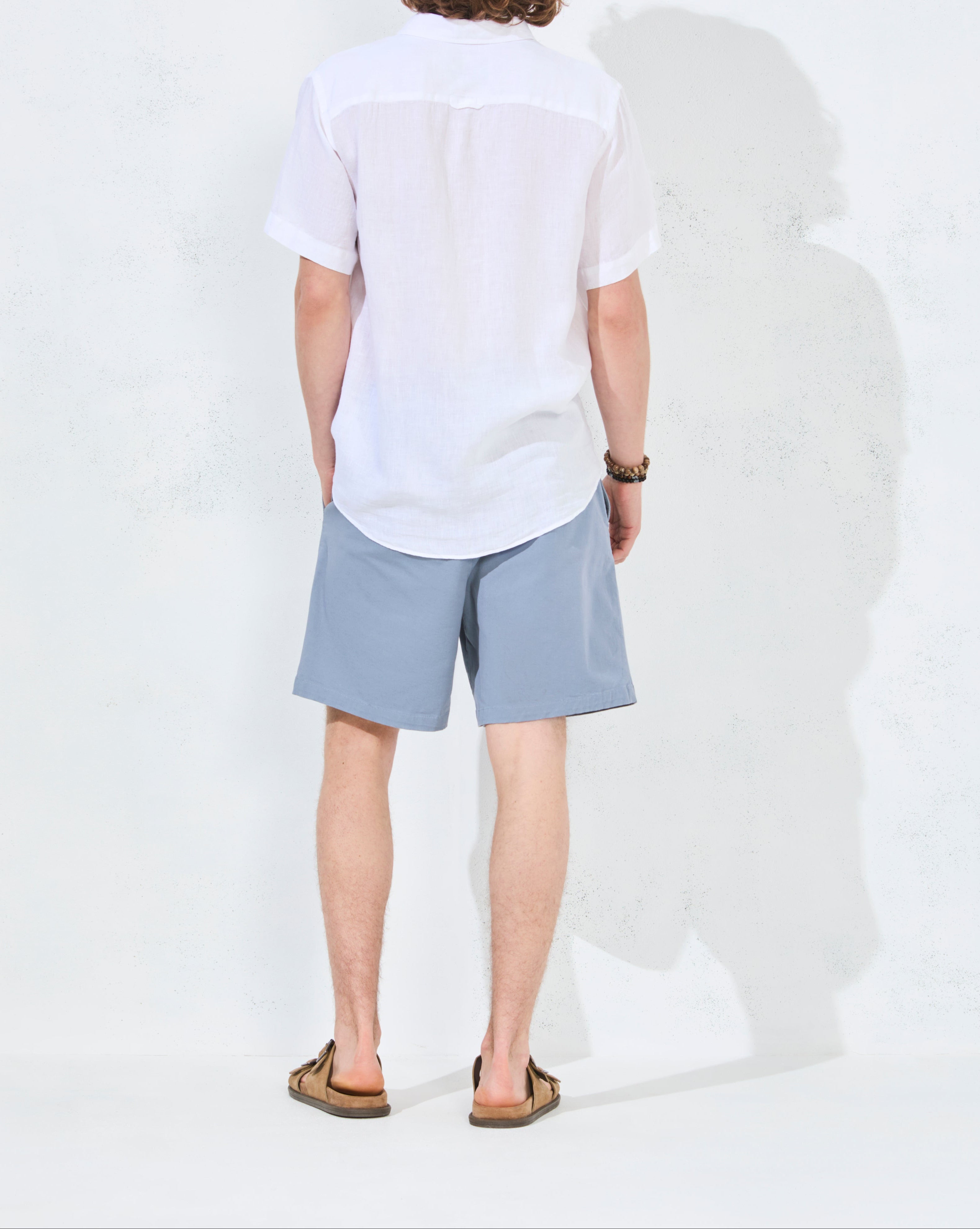 CHEMISE ORLANDO EN LIN BLANC