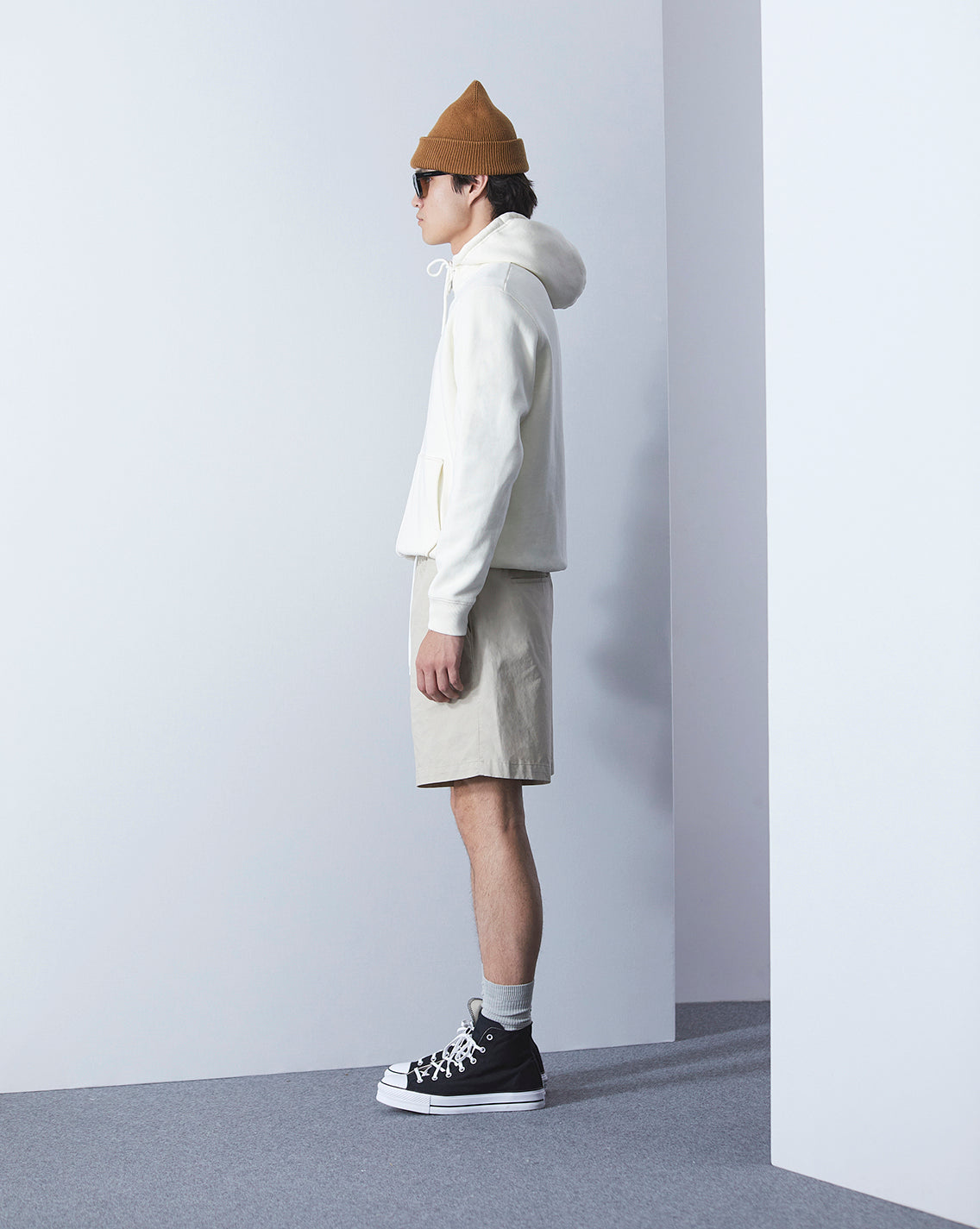 SHORT DUCK LIN BEIGE