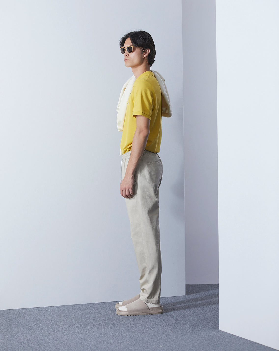 DUCK LINEN BEIGE PANTS