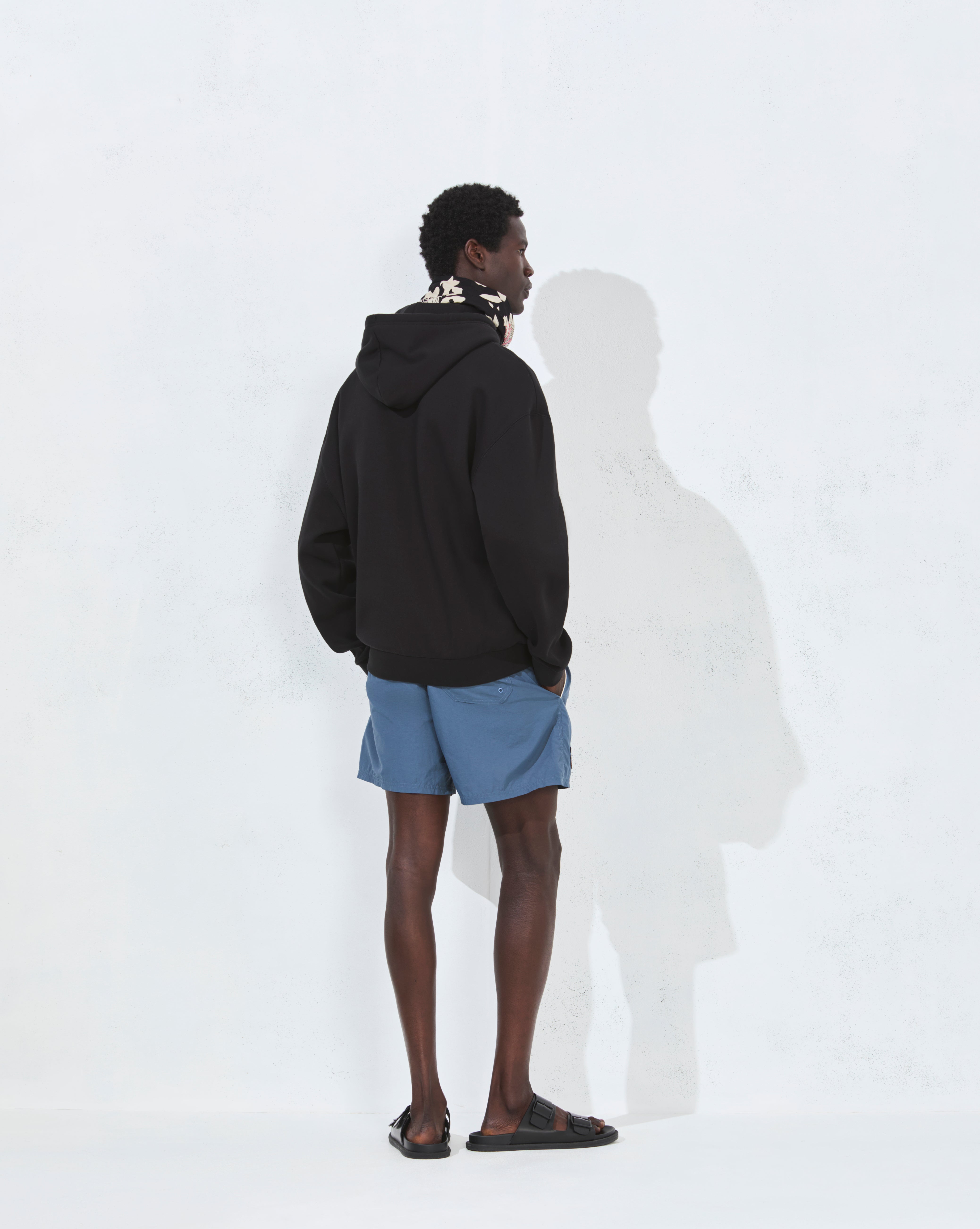 SWEATSHIRT CITY HOOD OVERSIZE NOIR