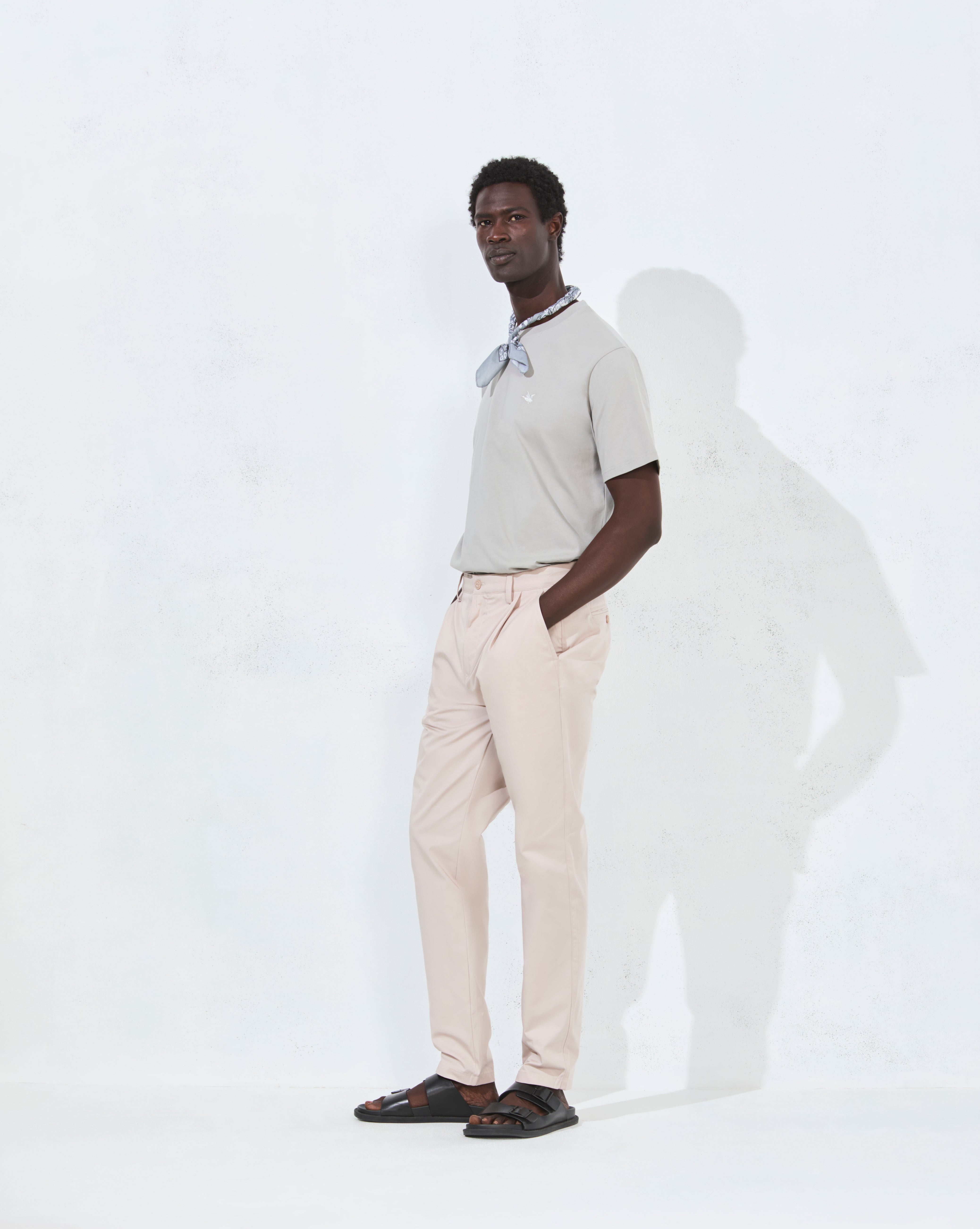 DUCK FOLD IVANA BEIGE TROUSERS