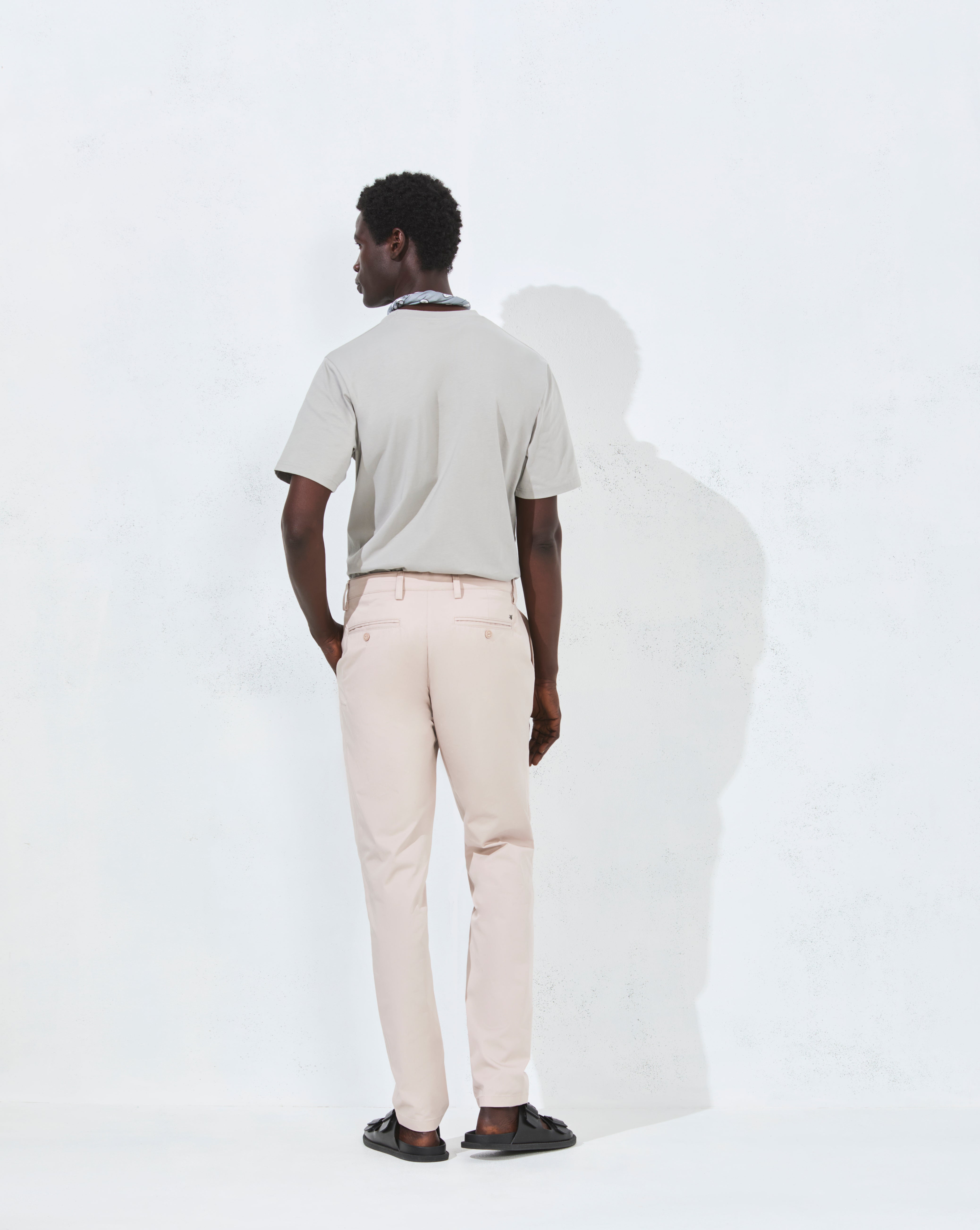DUCK FOLD IVANA BEIGE TROUSERS