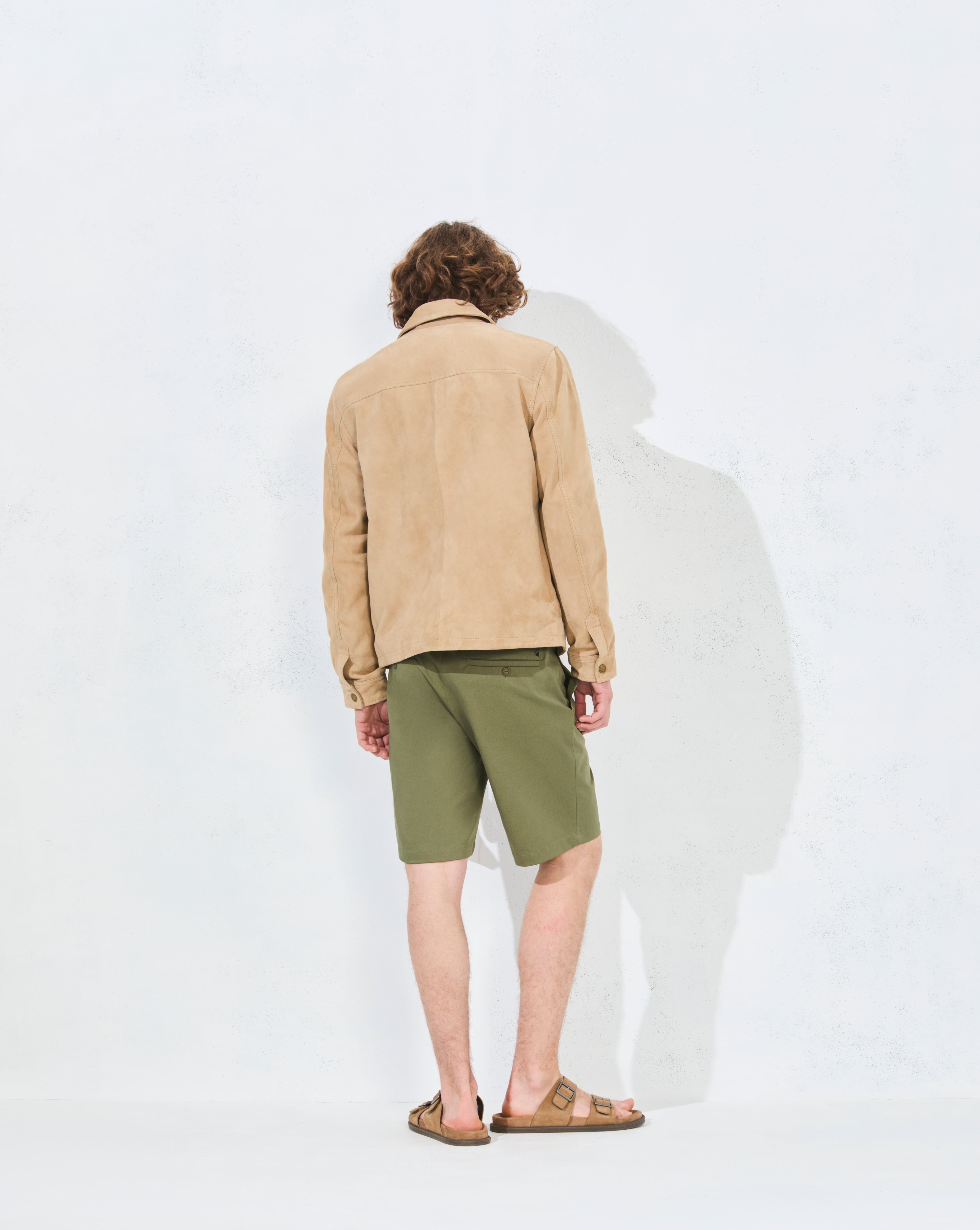 SURCHEMISE CUIR OVER BEIGE
