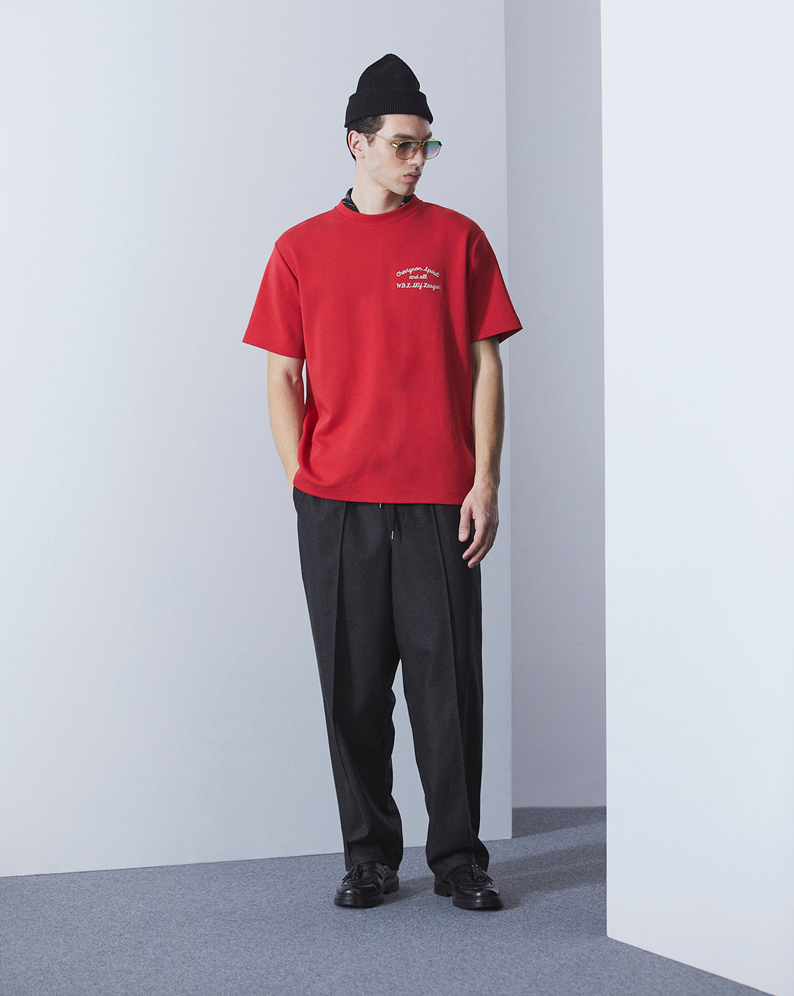 T-SHIRT BAY WINDS OVERSIZE ROUGE