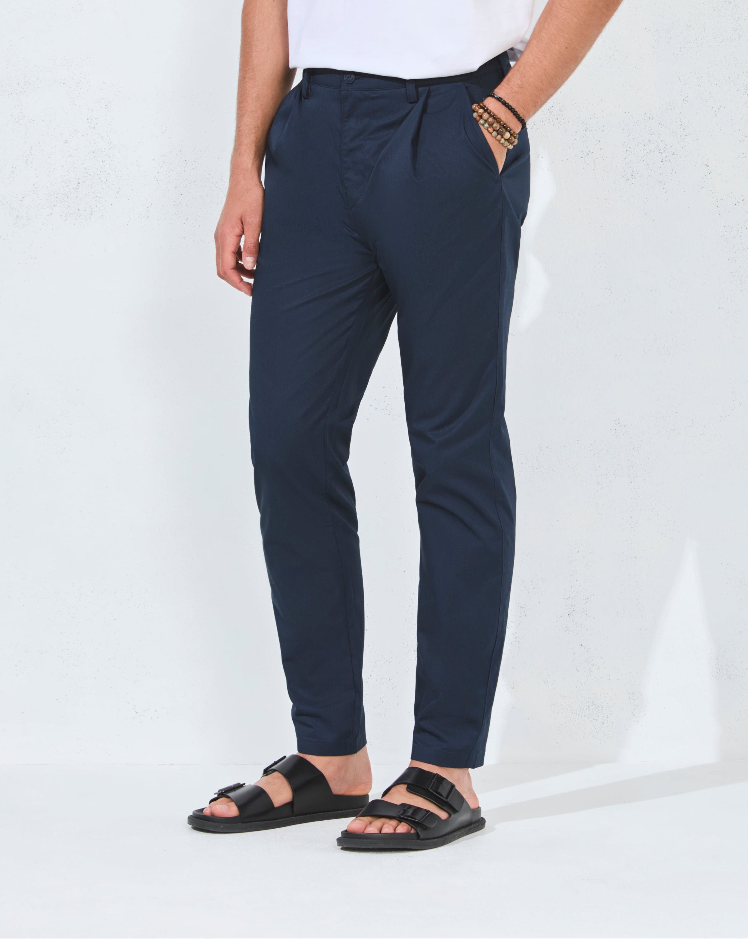 PANTALON DUCK FOLD IVANA BLEU MARINE