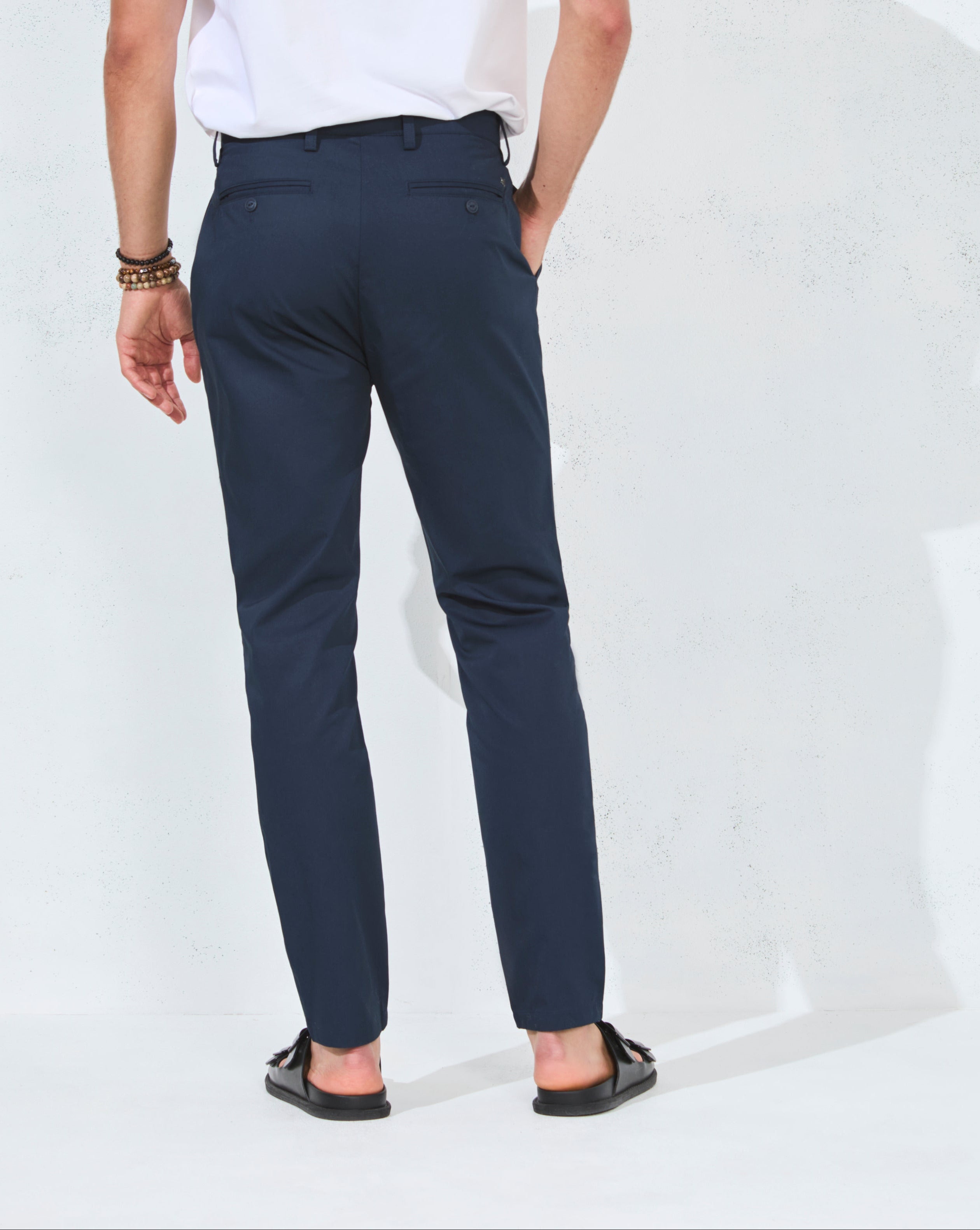 PANTALON DUCK FOLD IVANA BLEU MARINE