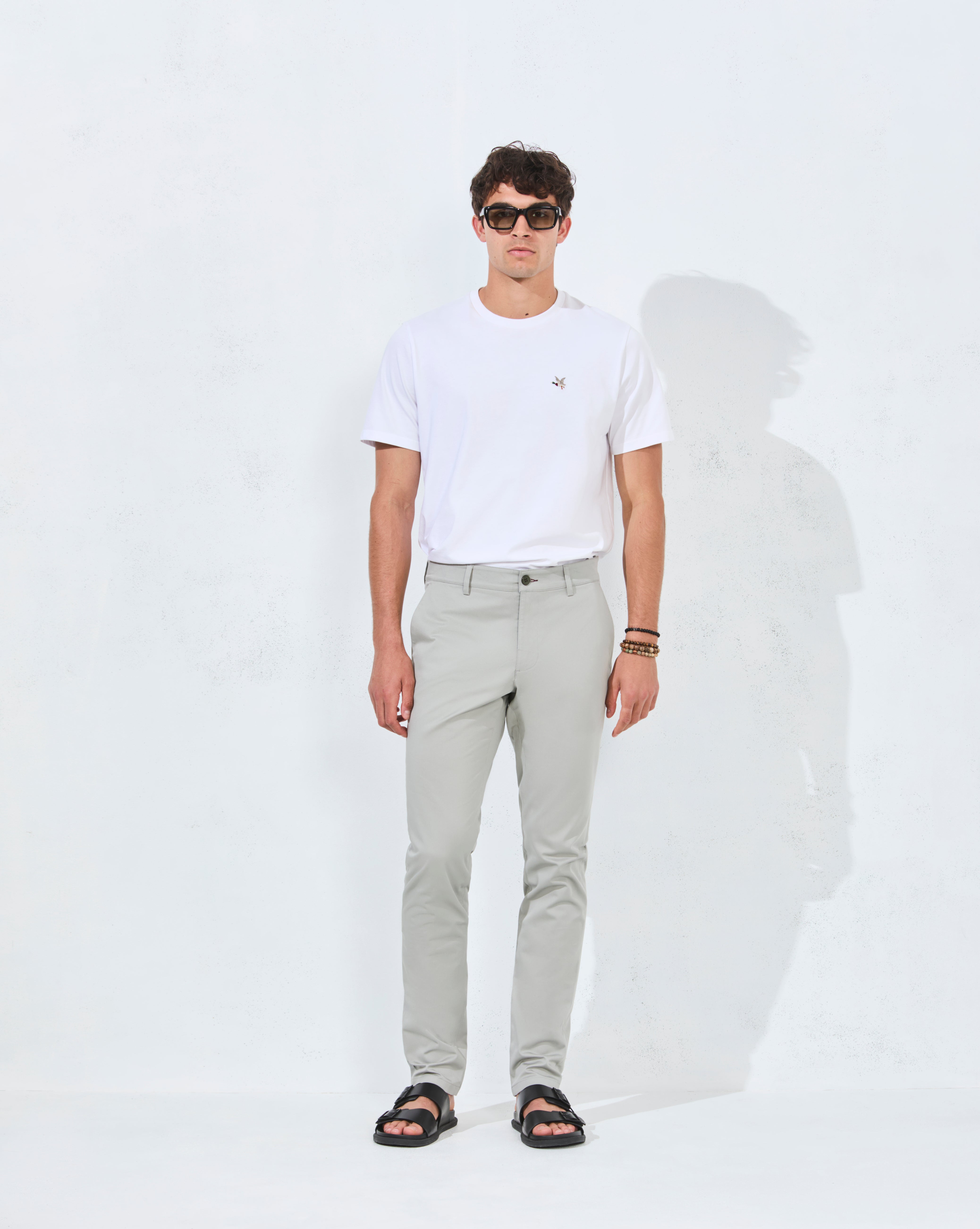 PANTALON CHINO BLEU