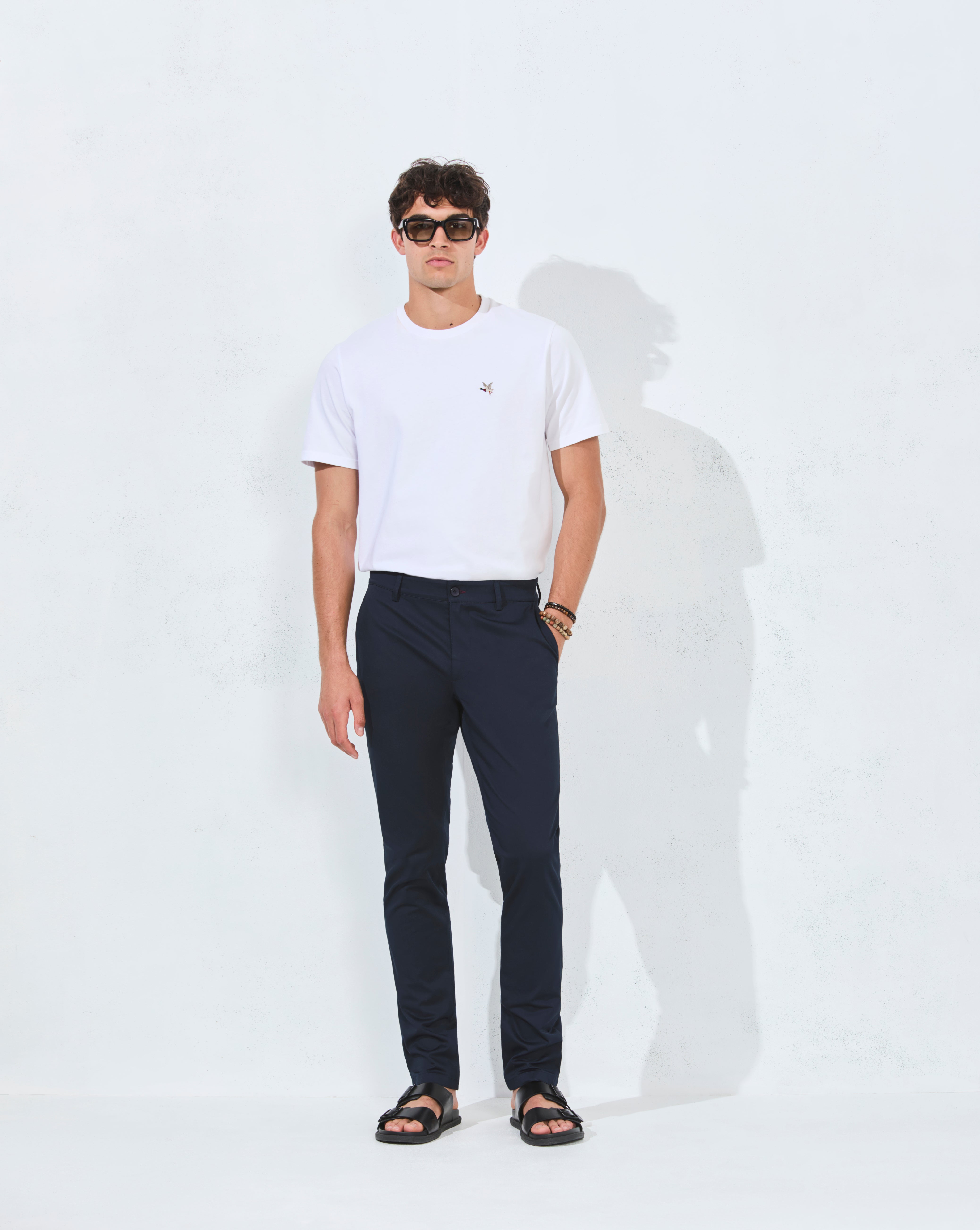 PANTALON CHINO BLEU