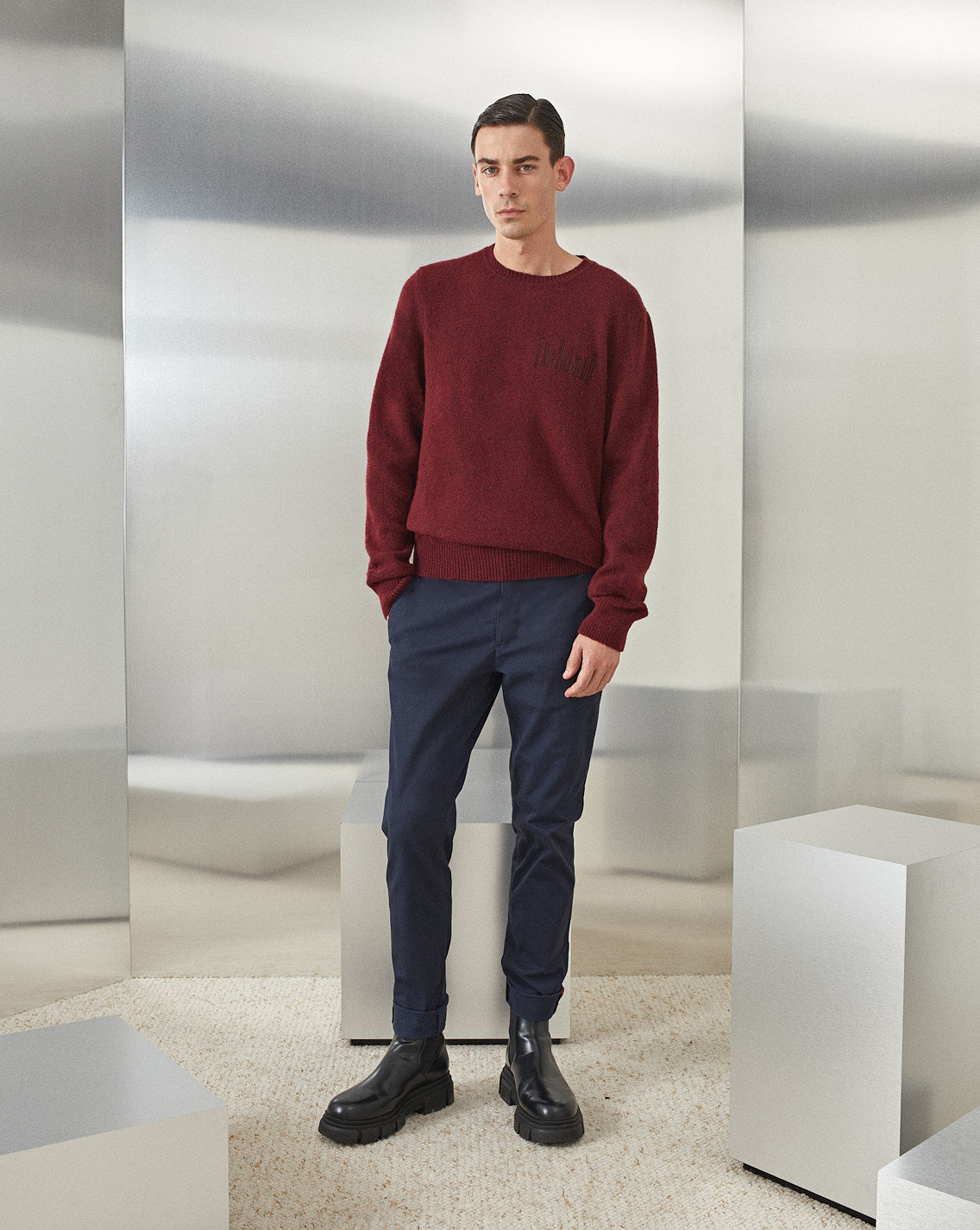 PULL CITY WOOL BURGUNDY