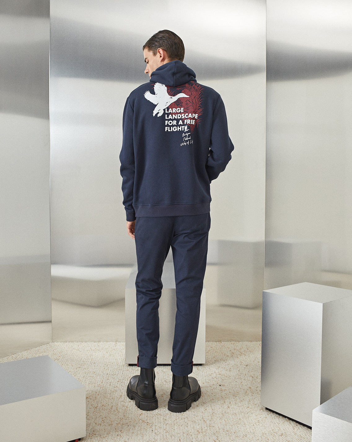 LANDSCAPE NAVY BLUE SWEATSHIRT