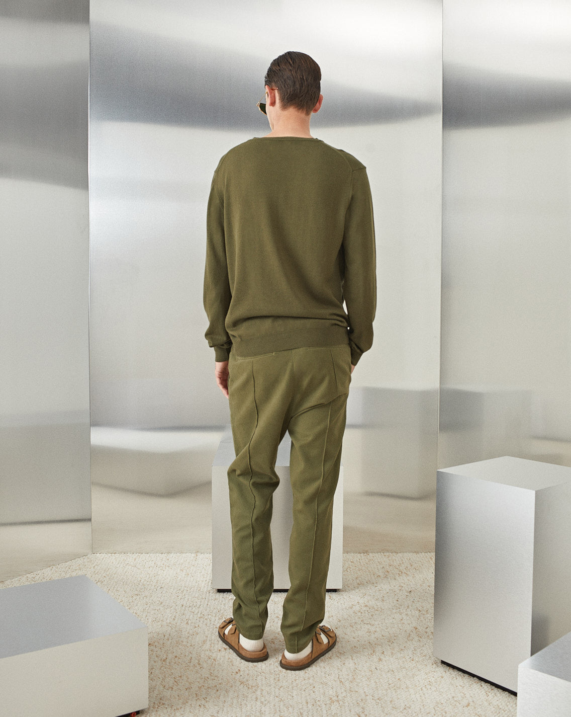 DUCK KNIT VIMY KAKI PANTS