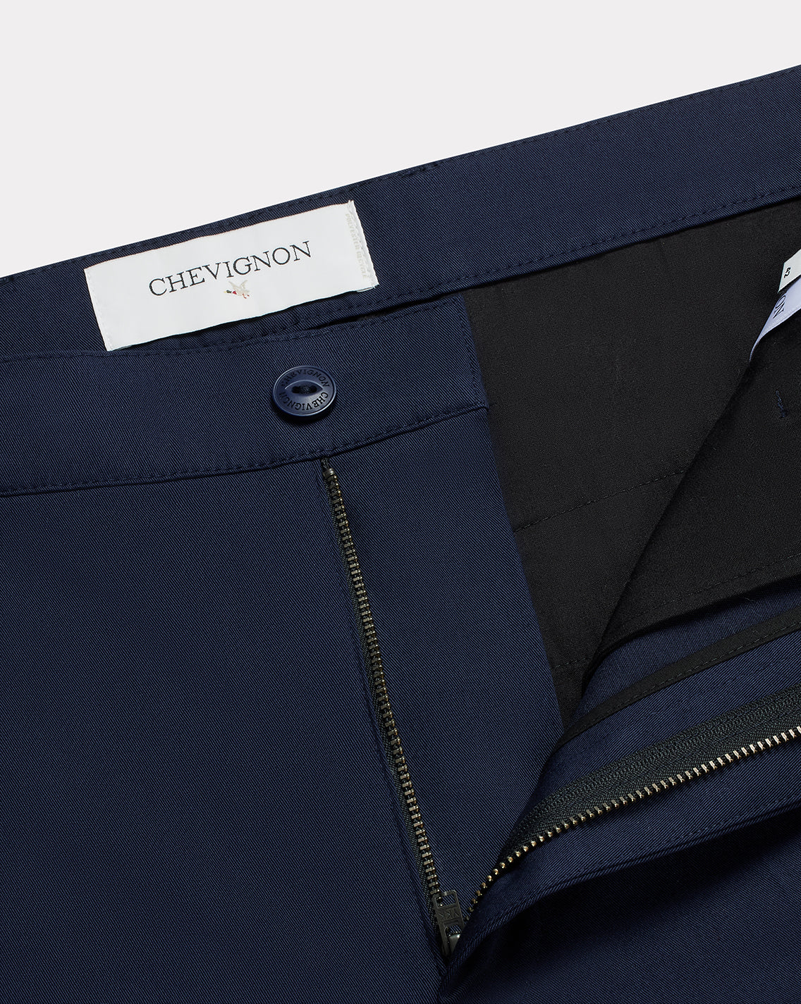 NAVY BLUE PLEAT PANTS